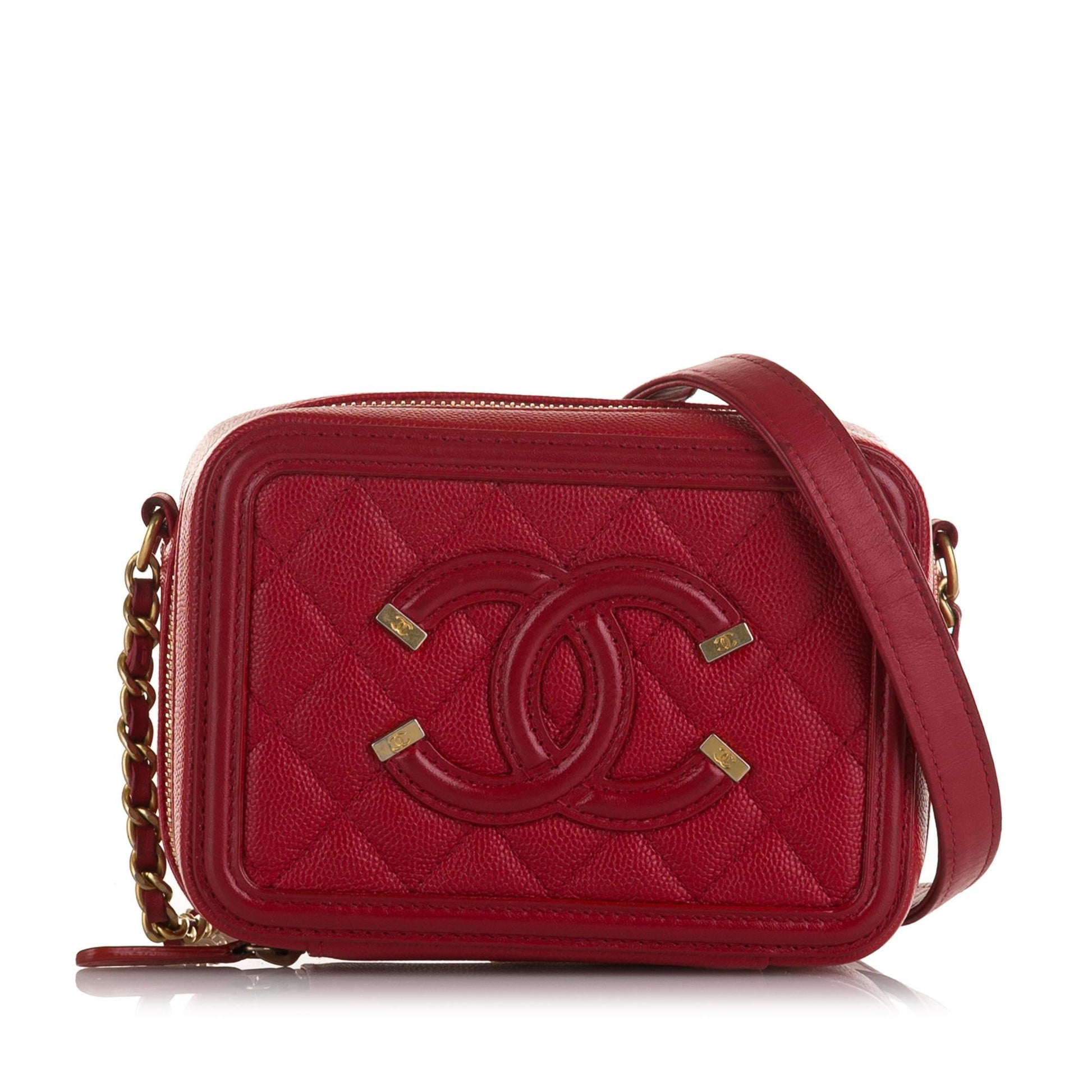 Chanel CC Filigree Caviar Vanity SHG-qVsozO Mini Bag