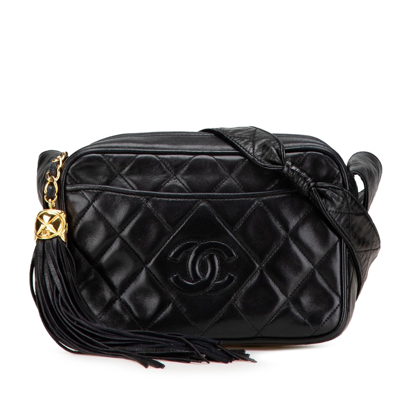 Chanel CC Lambskin Tassel Camera Crossbody Bag