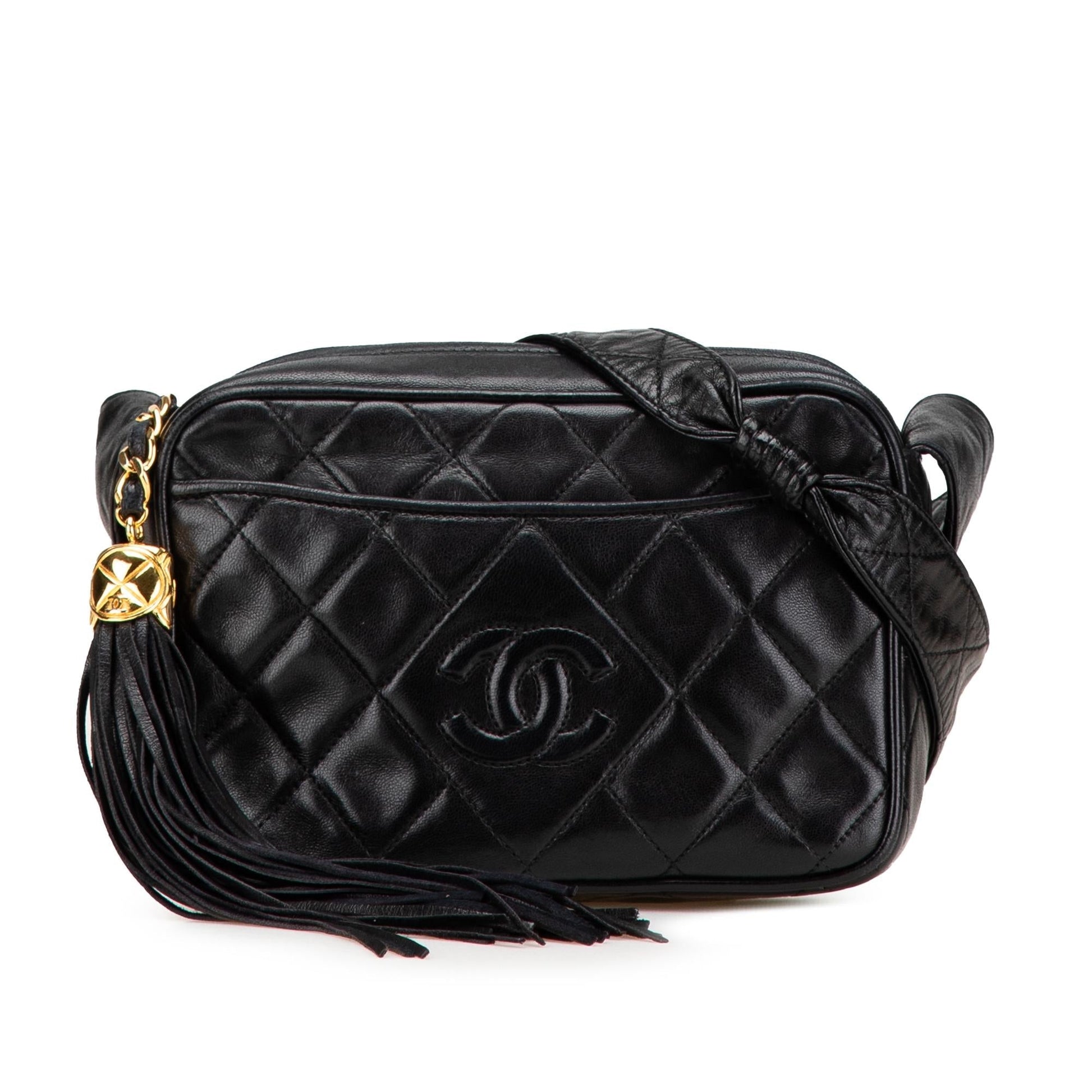 Chanel CC Lambskin Tassel Camera Crossbody Bag