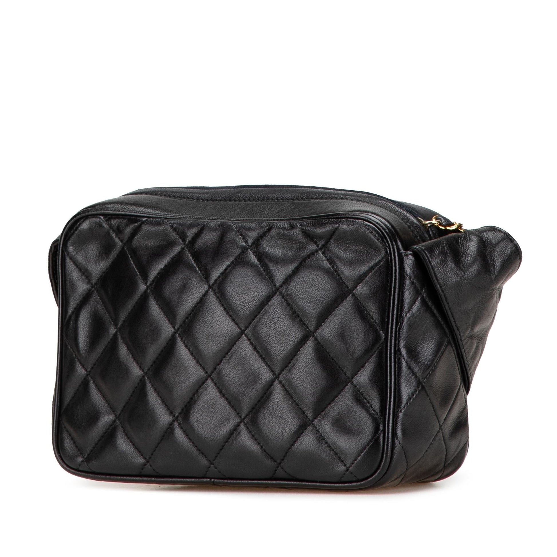 Chanel CC Lambskin Tassel Camera Crossbody Bag