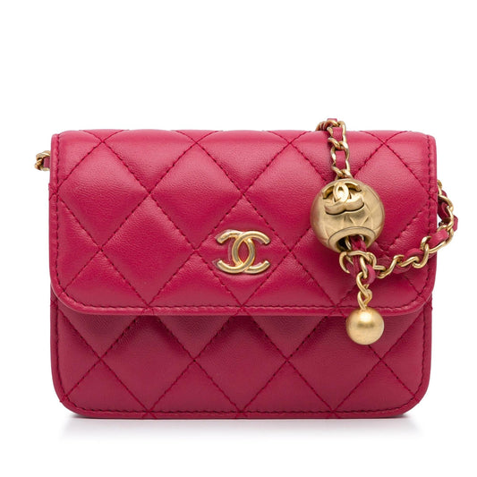 Chanel CC Matelasse Pearl Crush Lambskin Crossbody Bag Bag 1