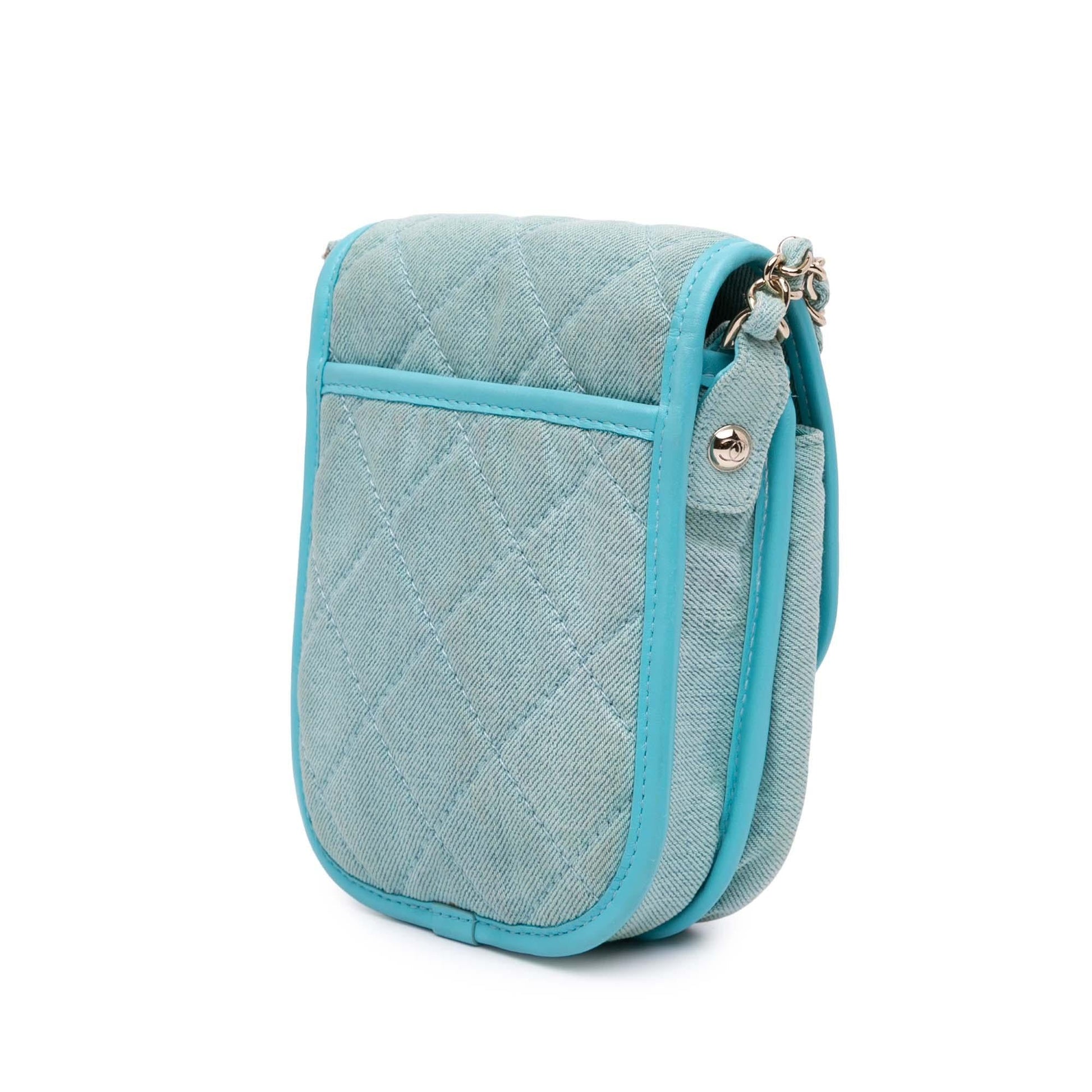Chanel CC Quilted Denim Crossbody Bag Crossbody 1