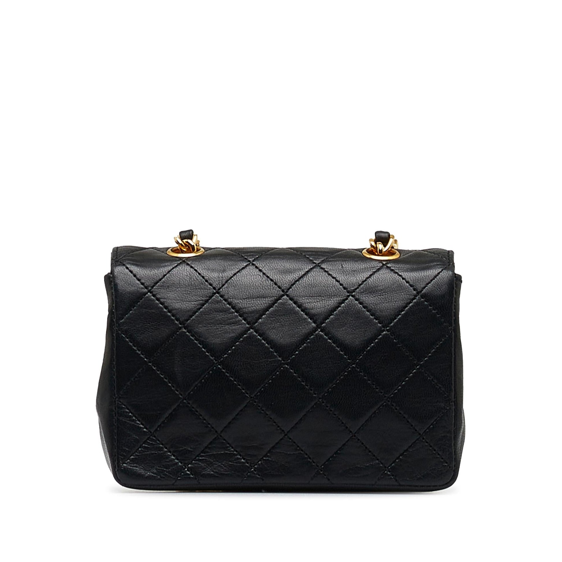 Chanel CC Quilted Lambskin Flap SHG-vKkjGB Mini Bag