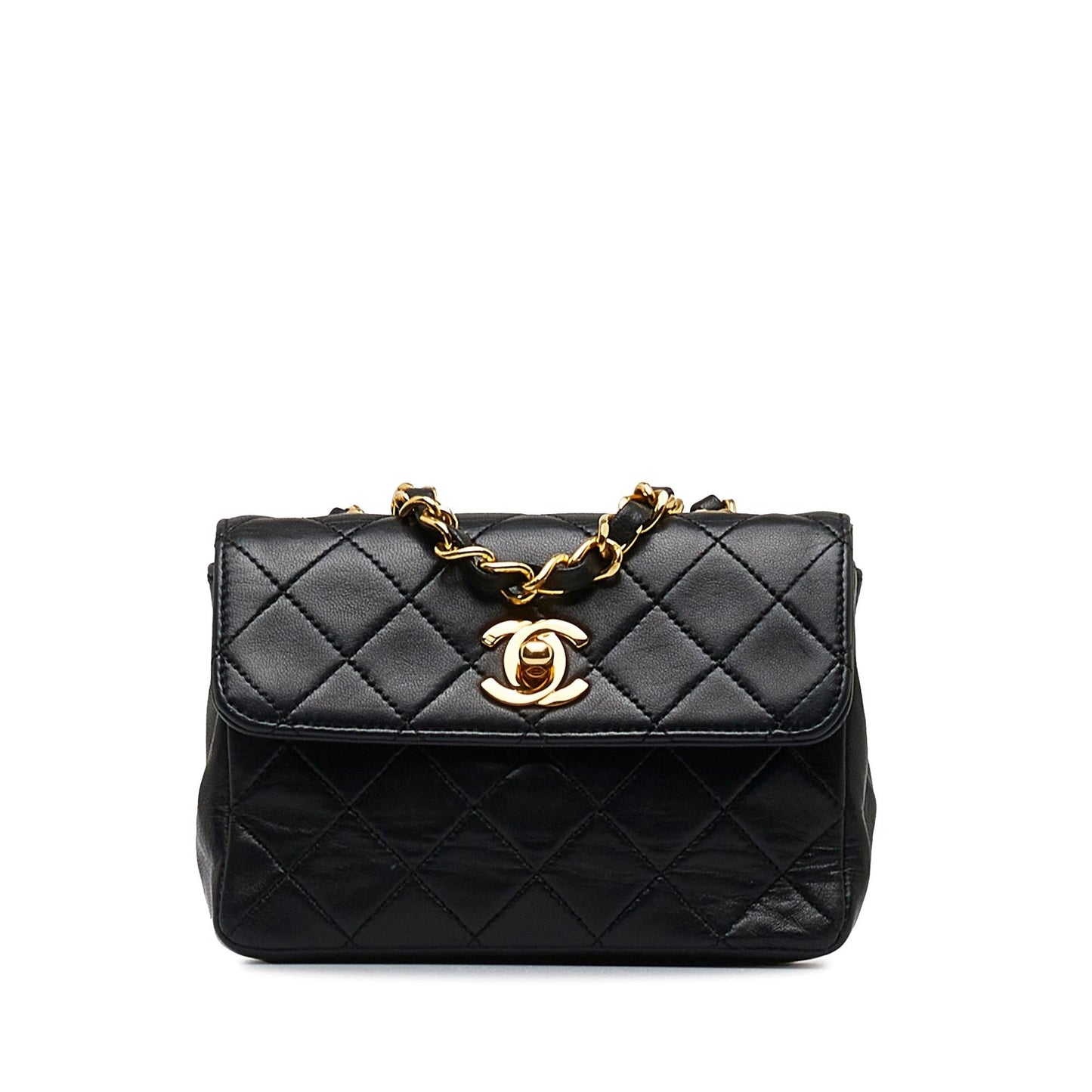 Chanel CC Quilted Lambskin Flap SHG-vKkjGB Mini Bag