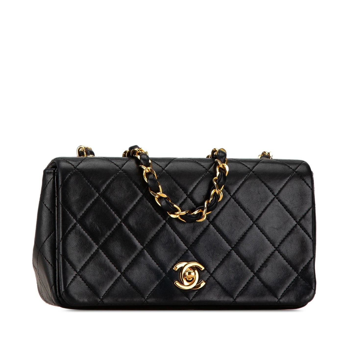 Chanel CC Quilted Lambskin Full Flap SHG-0wCtNp Mini Bag