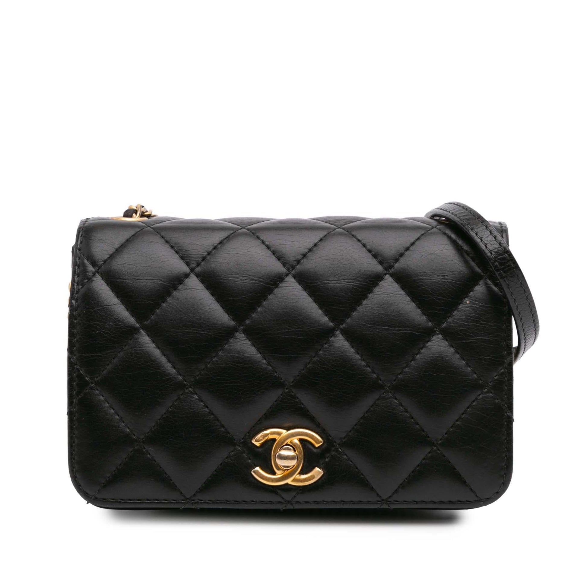 Chanel CC Quilted Lambskin Full Flap Mini Bag Flap 1