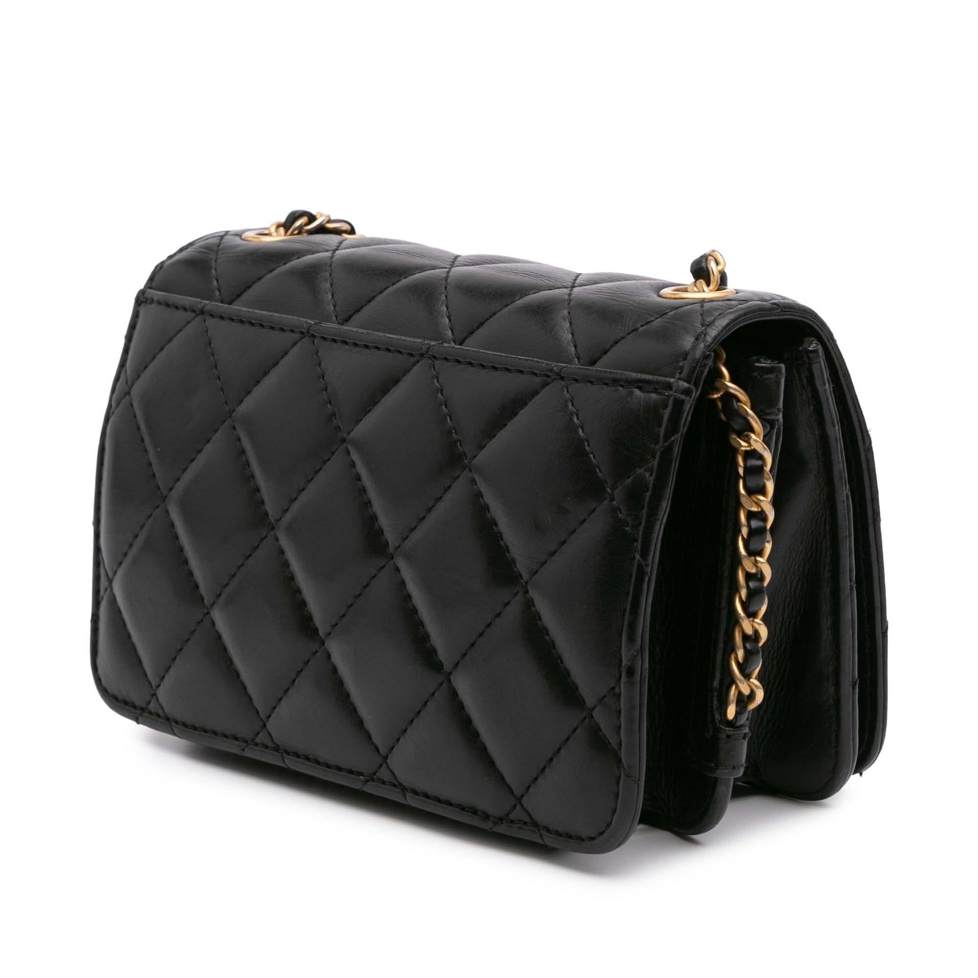 Chanel CC Quilted Lambskin Full Flap Mini Bag Flap 1
