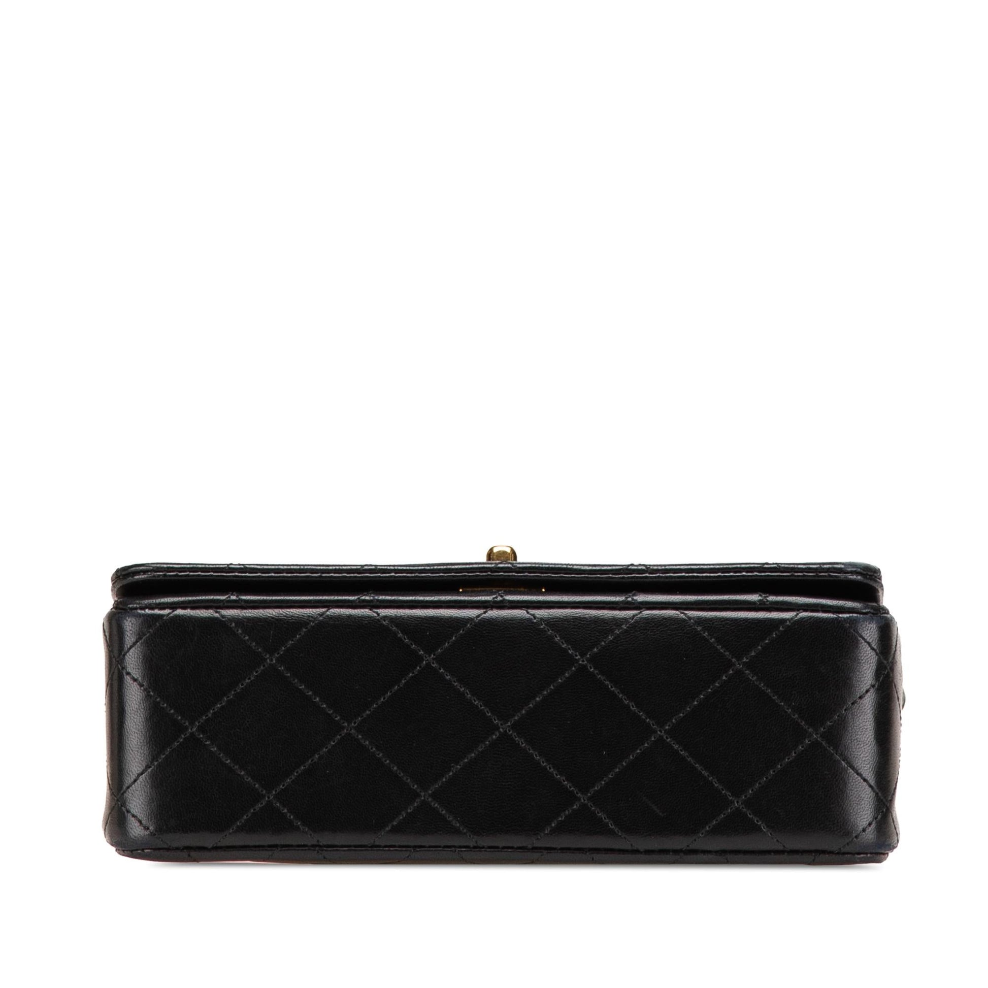 Chanel CC Quilted Lambskin Full Flap Mini Bag Flap 2