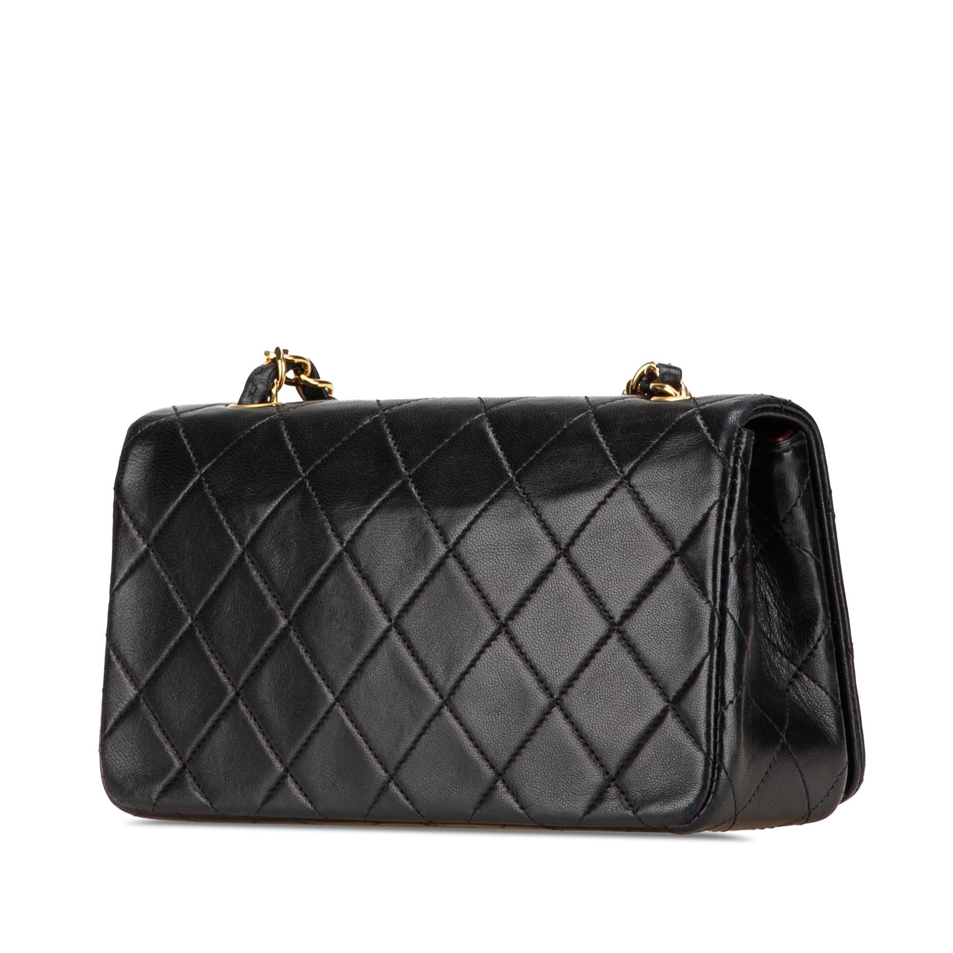 Chanel CC Quilted Lambskin Full Flap Mini Bag Flap 2