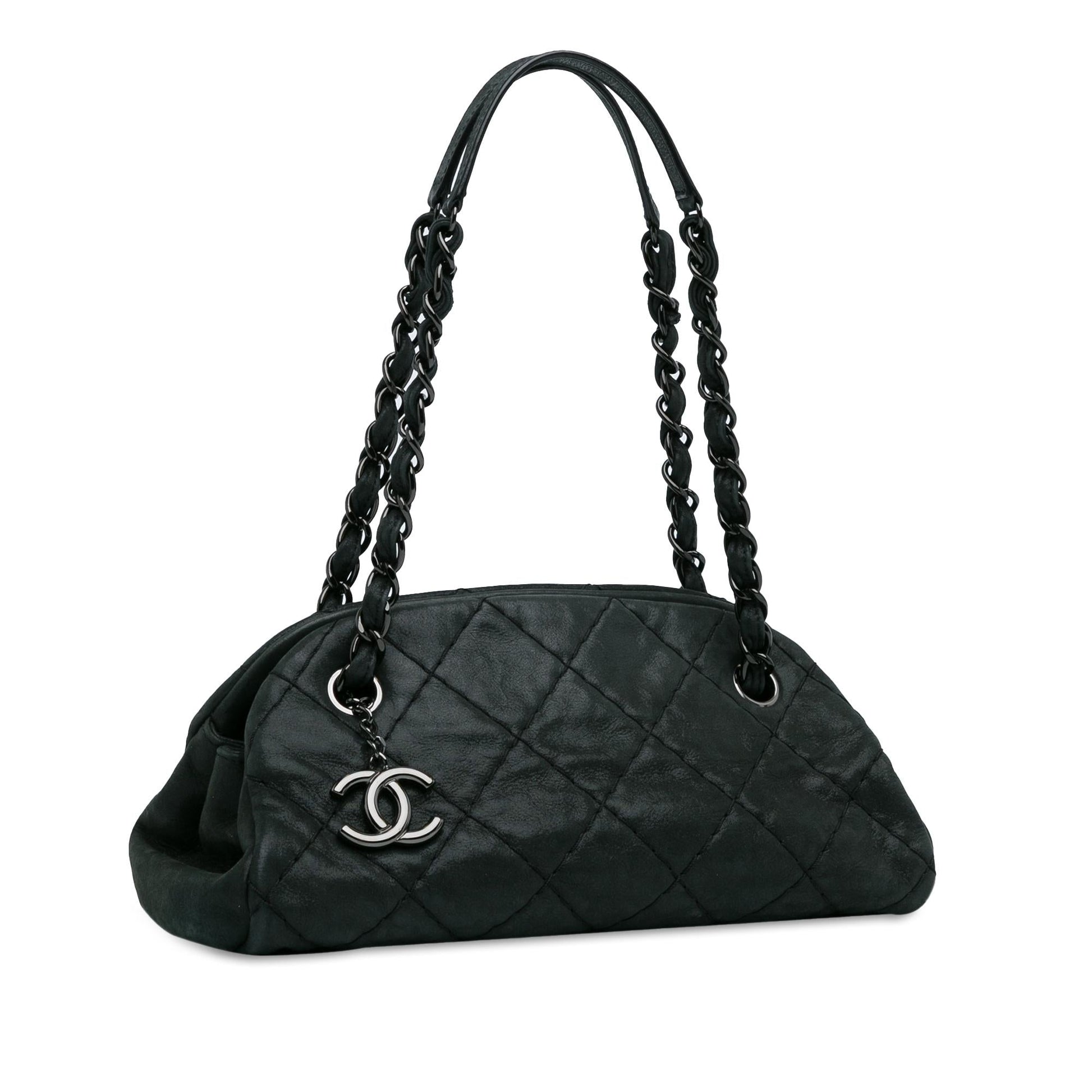Chanel Mini Calfskin Just Mademoiselle Bowling Bag (SHG-o7RT81)