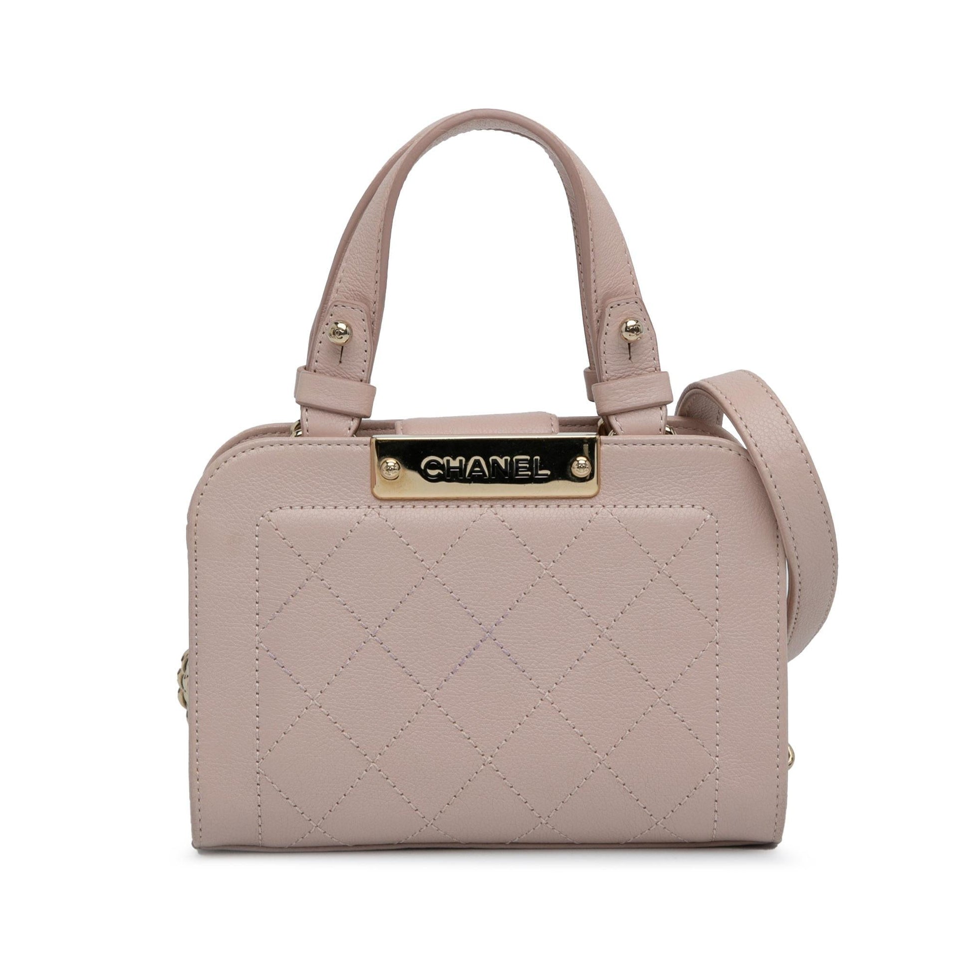 Chanel Calfskin Label Click Shopping SHG-2qUZVI Tote Bag
