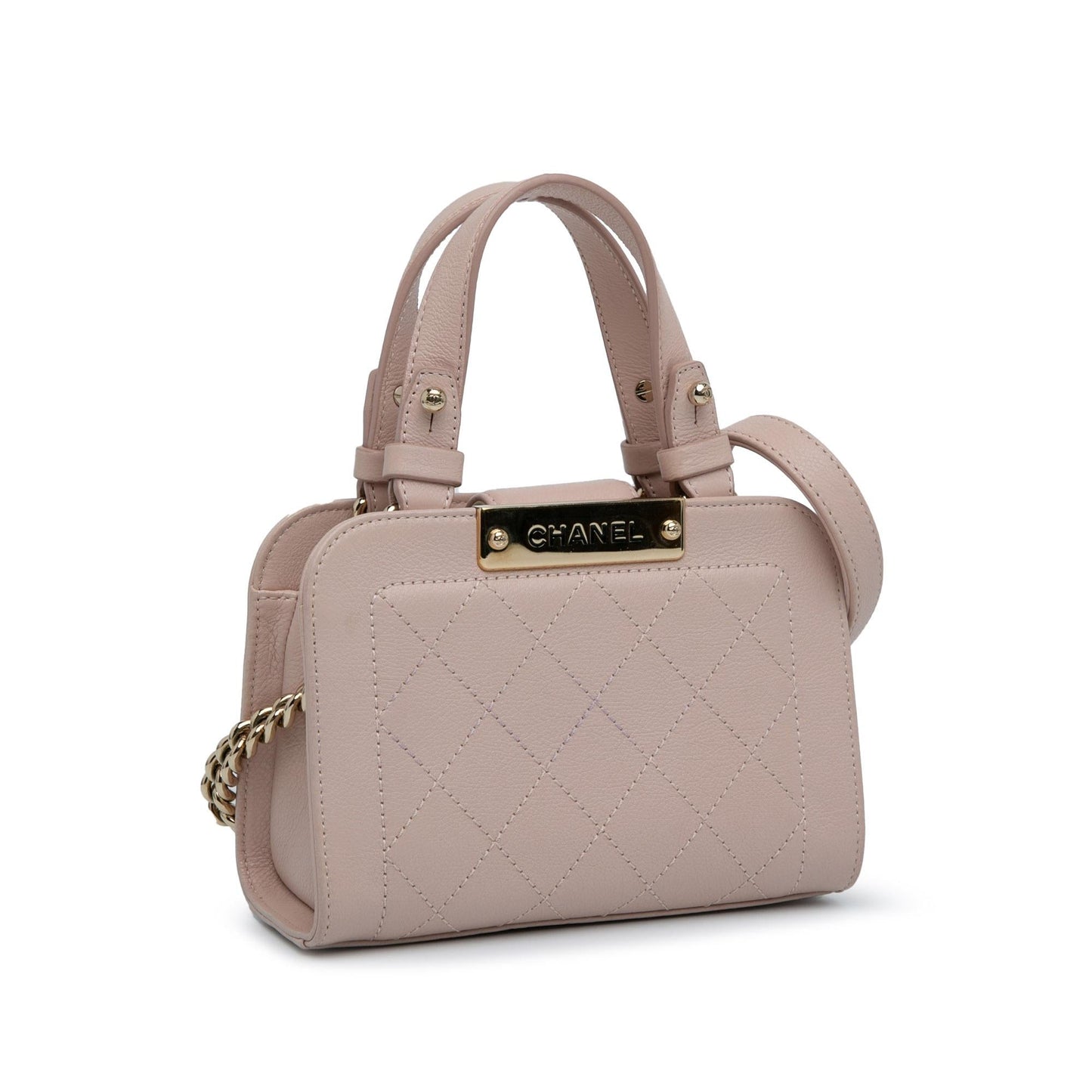 Chanel Calfskin Label Click Shopping SHG-2qUZVI Tote Bag