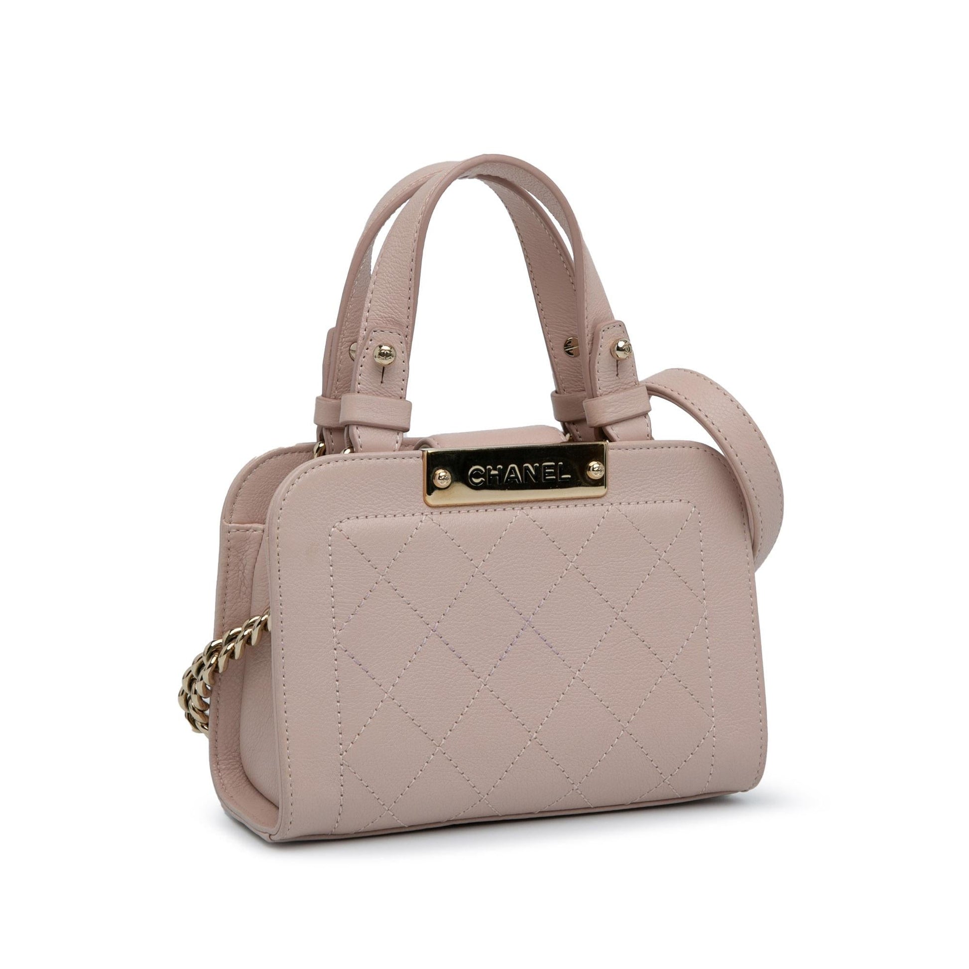 Chanel Calfskin Label Click Shopping SHG-2qUZVI Tote Bag