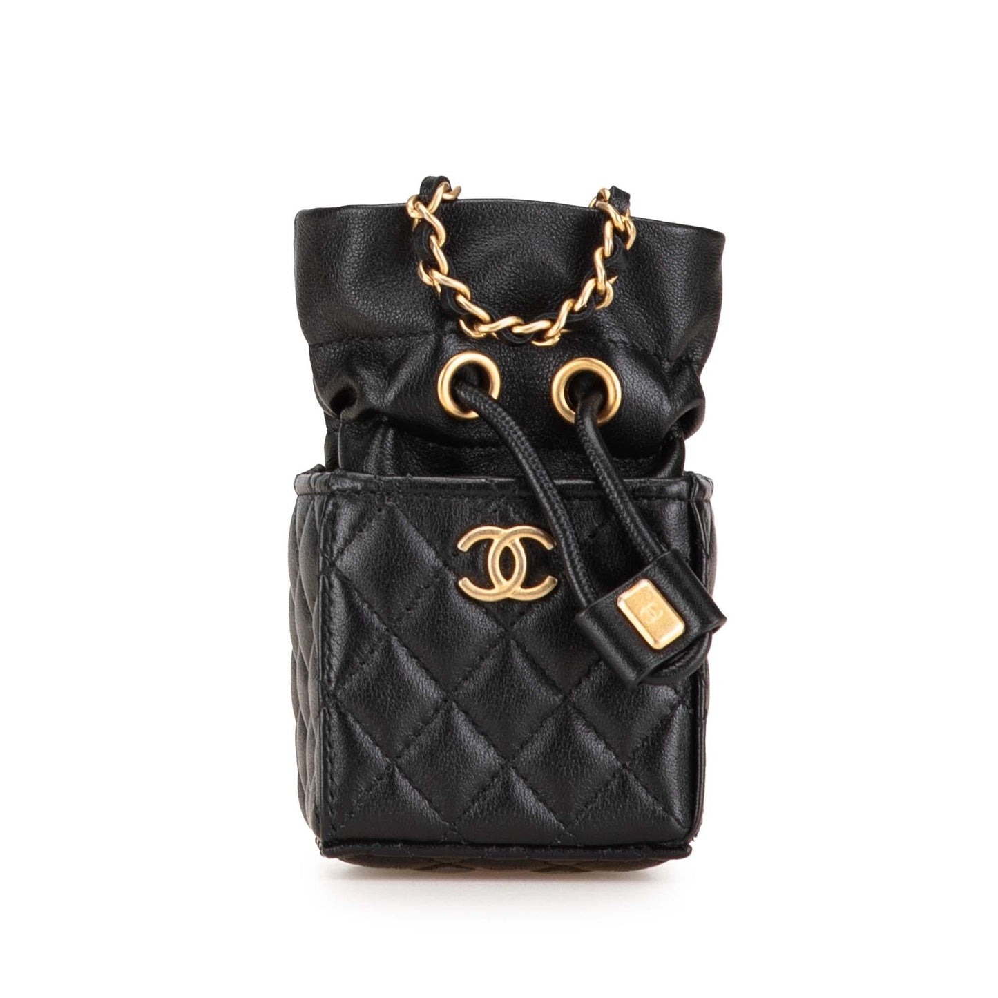 Chanel Calfskin Square Drawstring Bucket SHG-wJSkso Jewelry