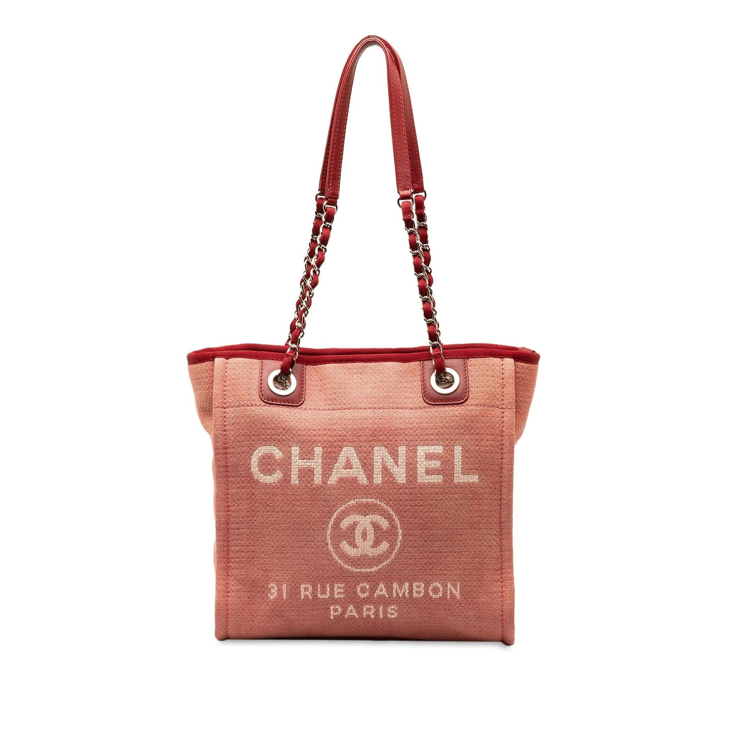 Chanel Deauville SHG-SUS6M3 Canvas Tote Bag