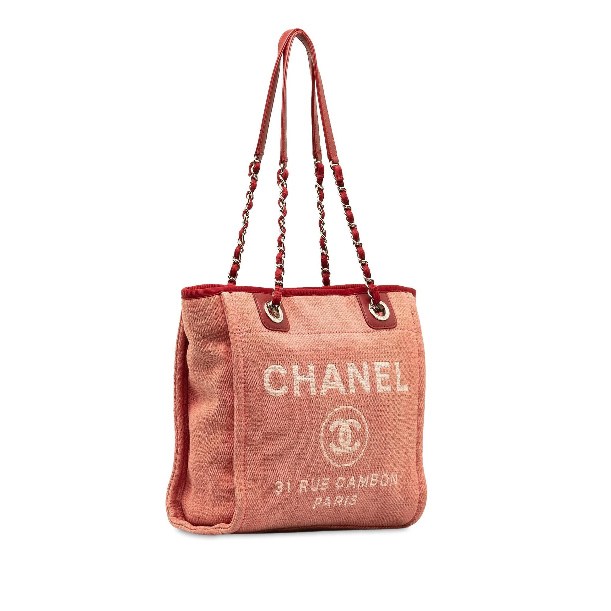 Chanel Deauville SHG-SUS6M3 Canvas Tote Bag