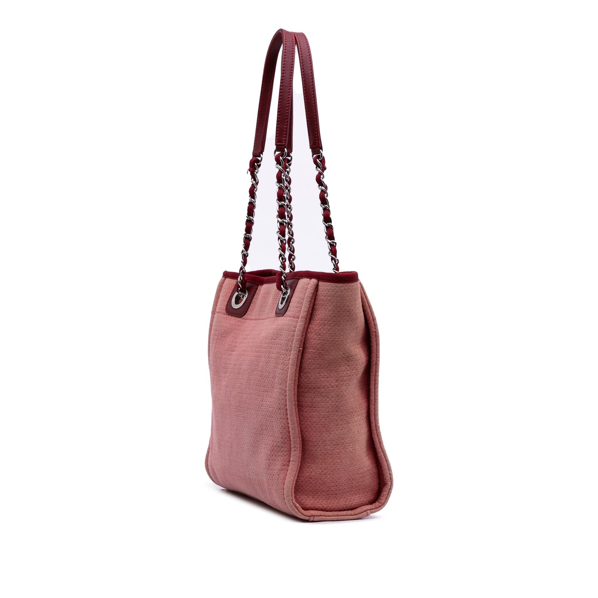 Chanel Deauville Canvas Tote Bag 3