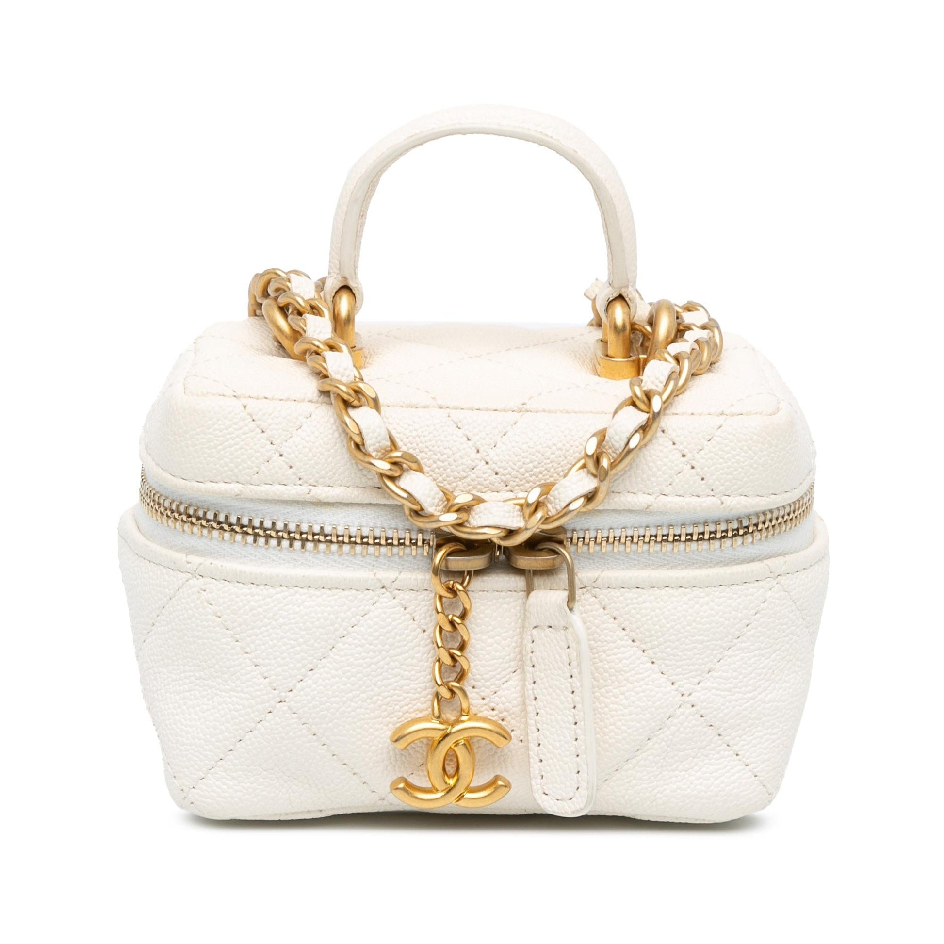 Chanel Caviar Zip Around Vanity SHG-n4JYhS Mini Bag