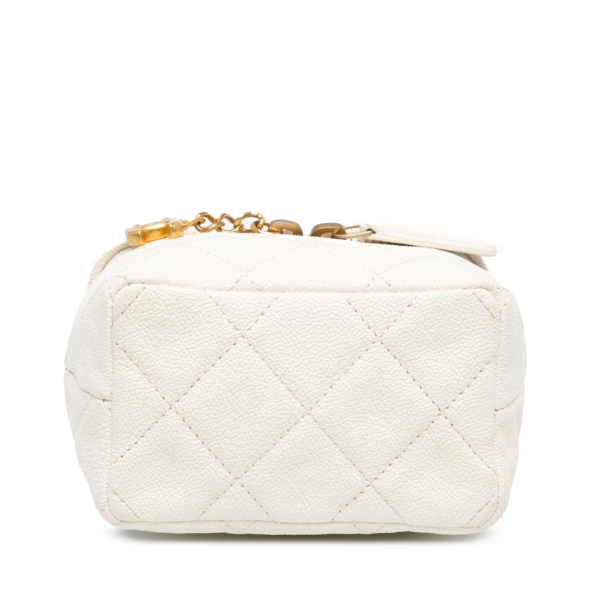Chanel Caviar Zip Around Vanity SHG-D8x2OZ Mini Bag