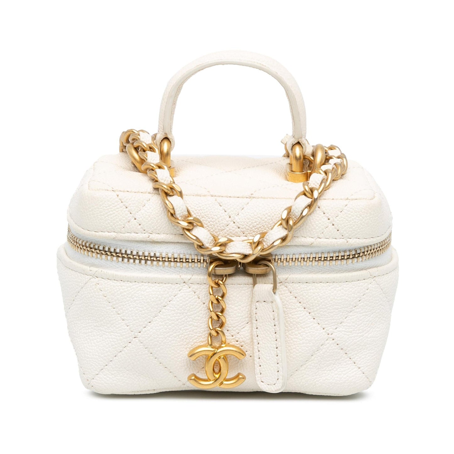 Chanel Caviar Zip Around Vanity SHG-D8x2OZ Mini Bag