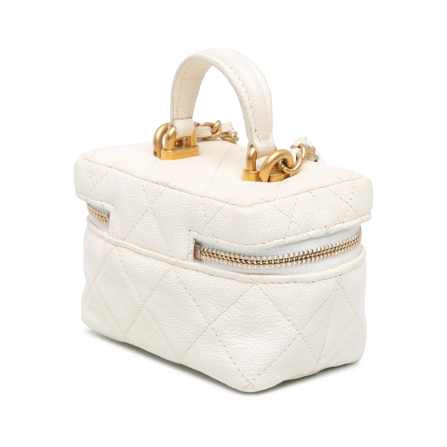 Chanel Caviar Zip Around Vanity SHG-D8x2OZ Mini Bag