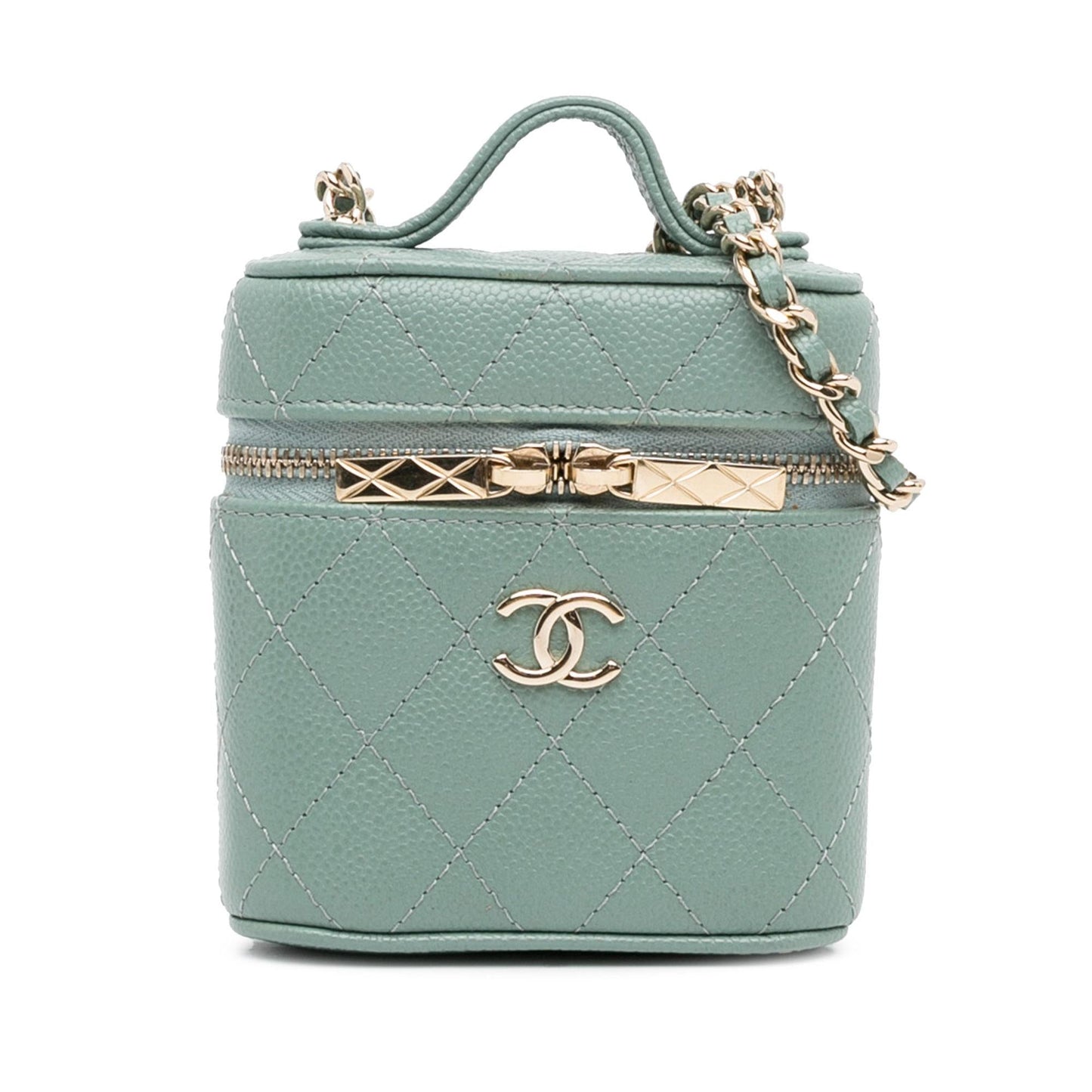 Chanel Caviar Handle Care Vanity Mini Bag Case 1