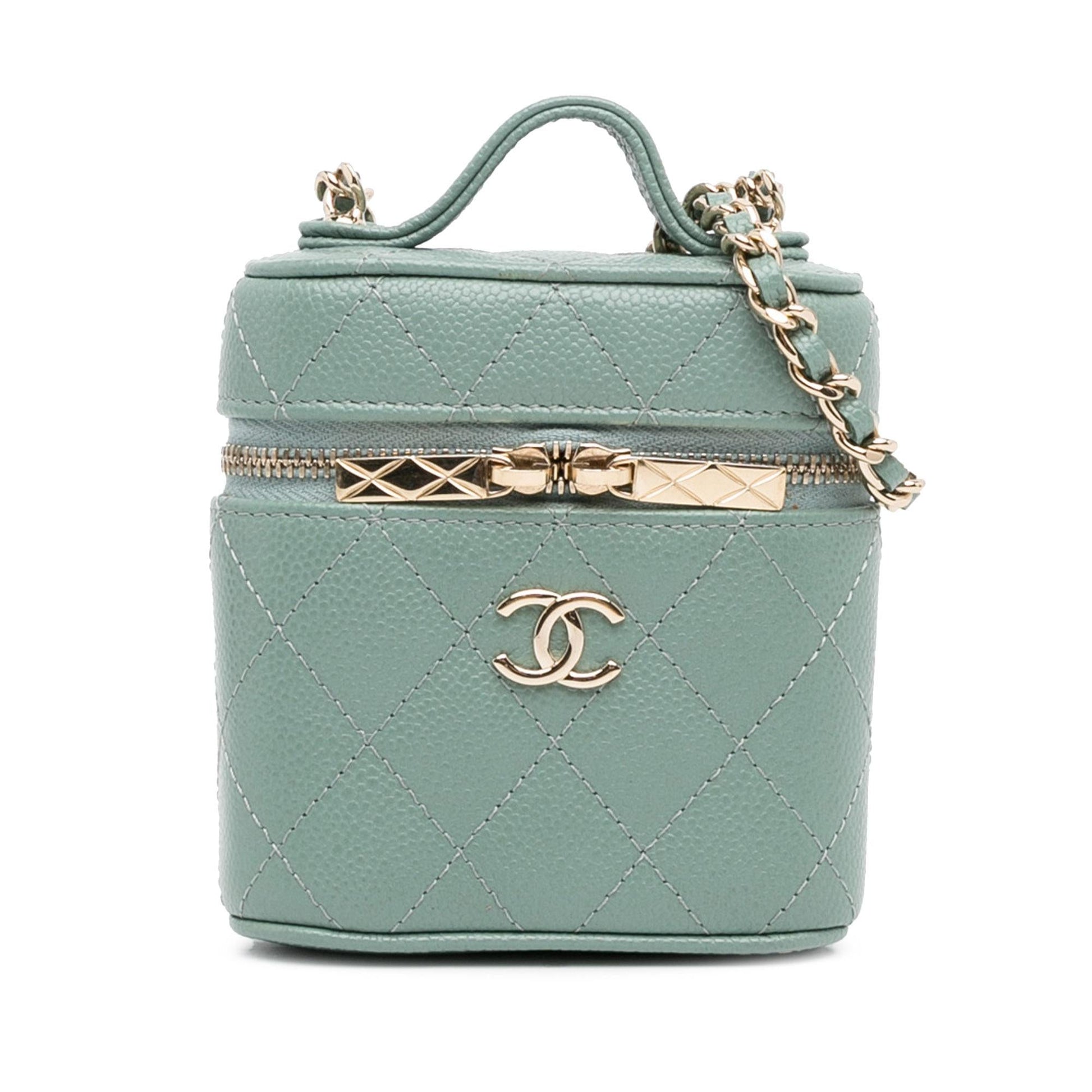 Chanel Caviar Handle Care Vanity Mini Bag Case 1