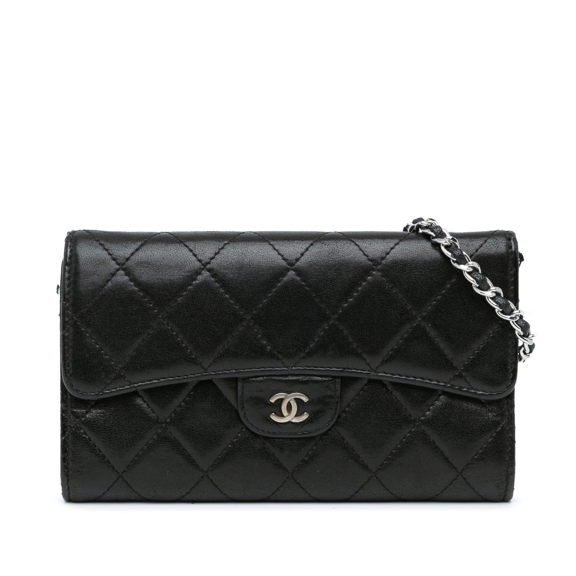 Chanel Classic Caviar Flap on SHG-oPUFCl Wallet Case