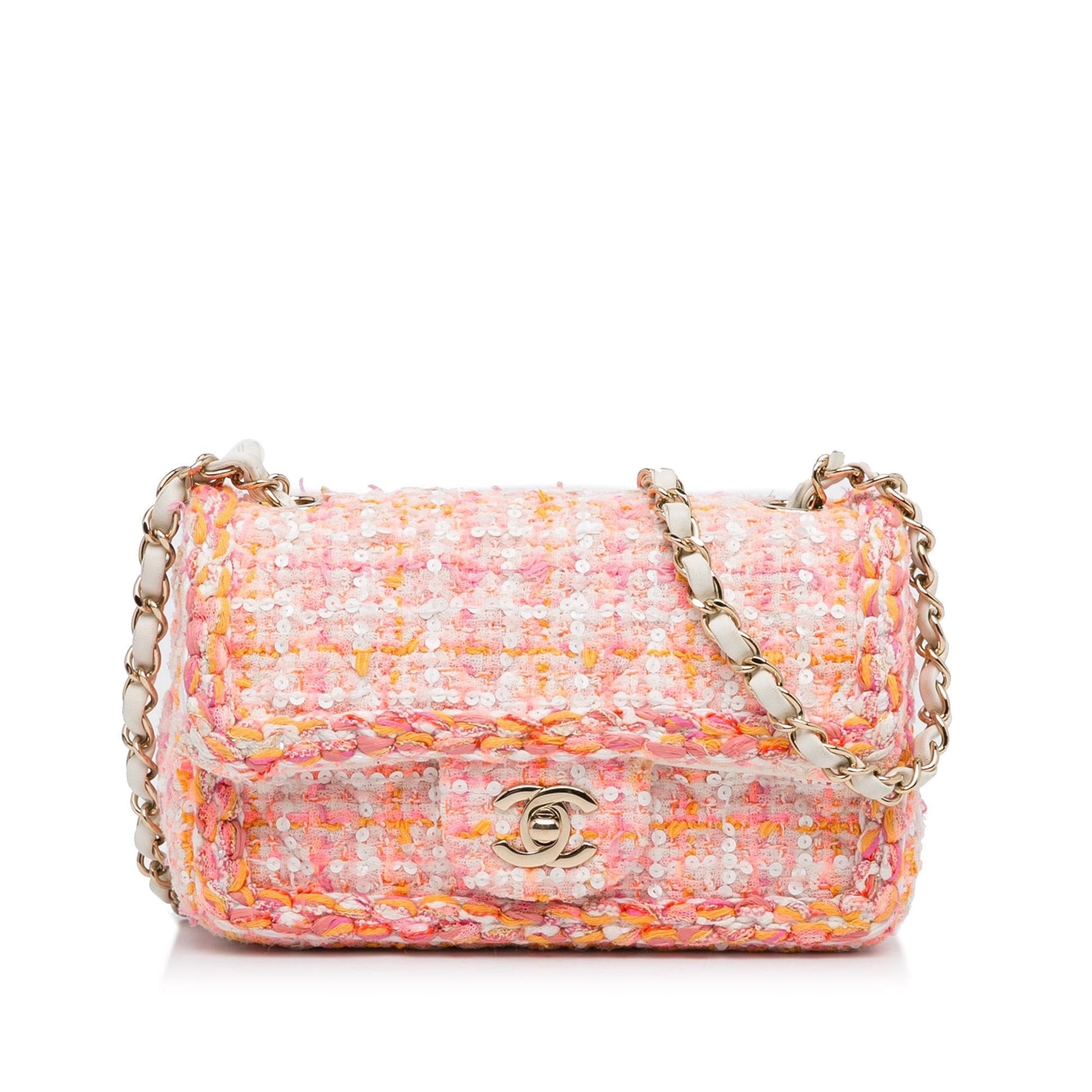 Chanel Classic Embellished Tweed Flap SHG-xnY6RF Shoulder Bag