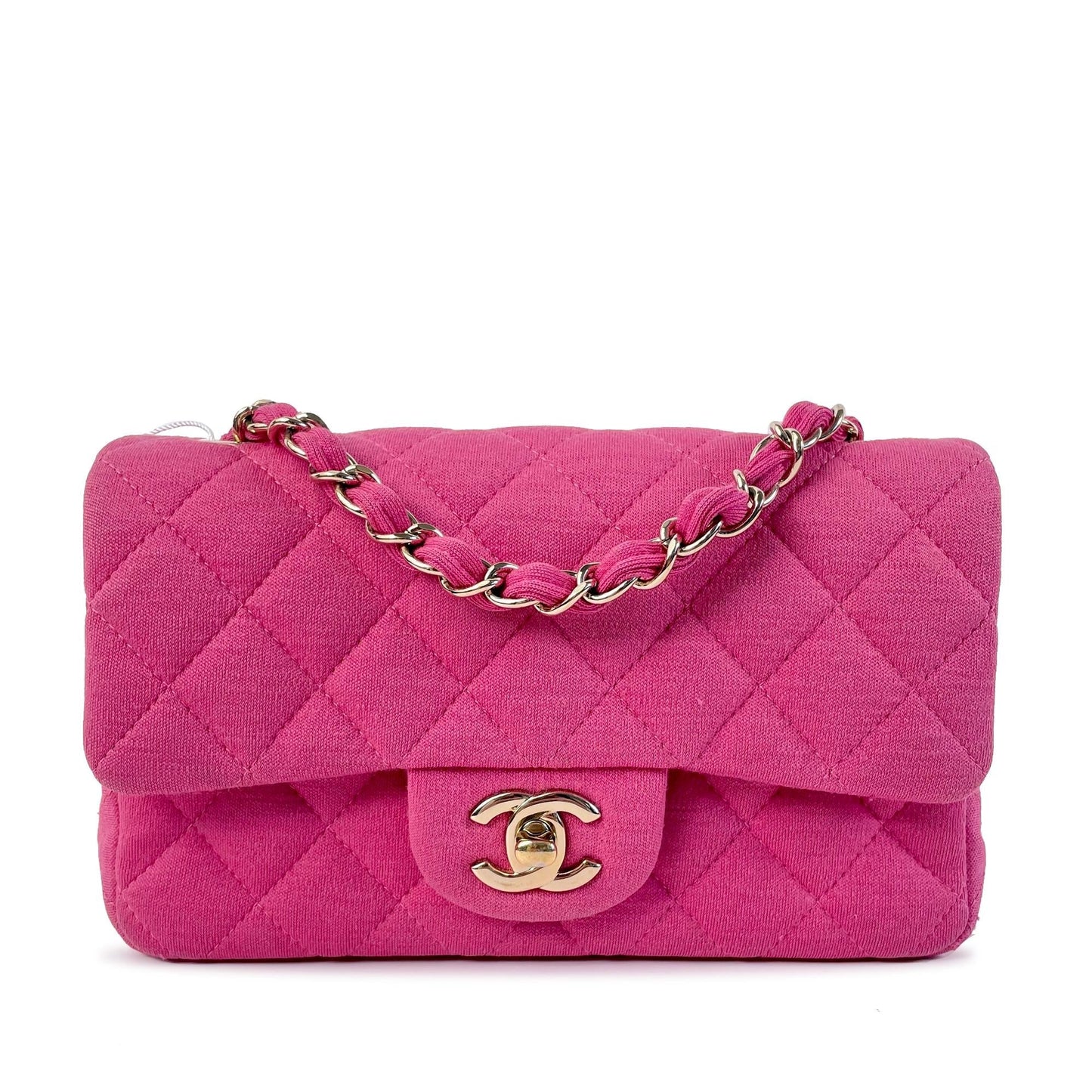 Chanel Classic Jersey Single Flap SHG-huVmeQ Mini Bag