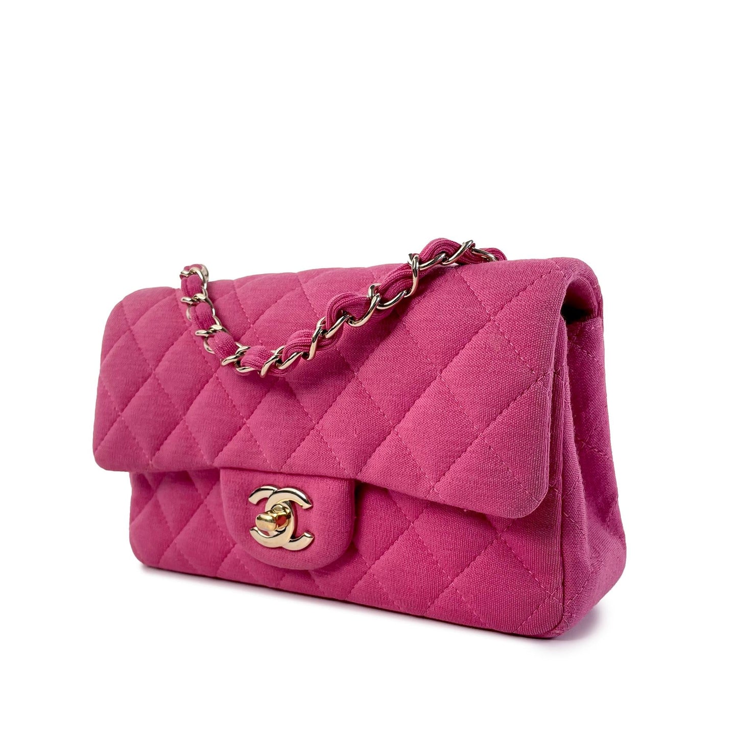 Chanel Classic Jersey Single Flap SHG-huVmeQ Mini Bag