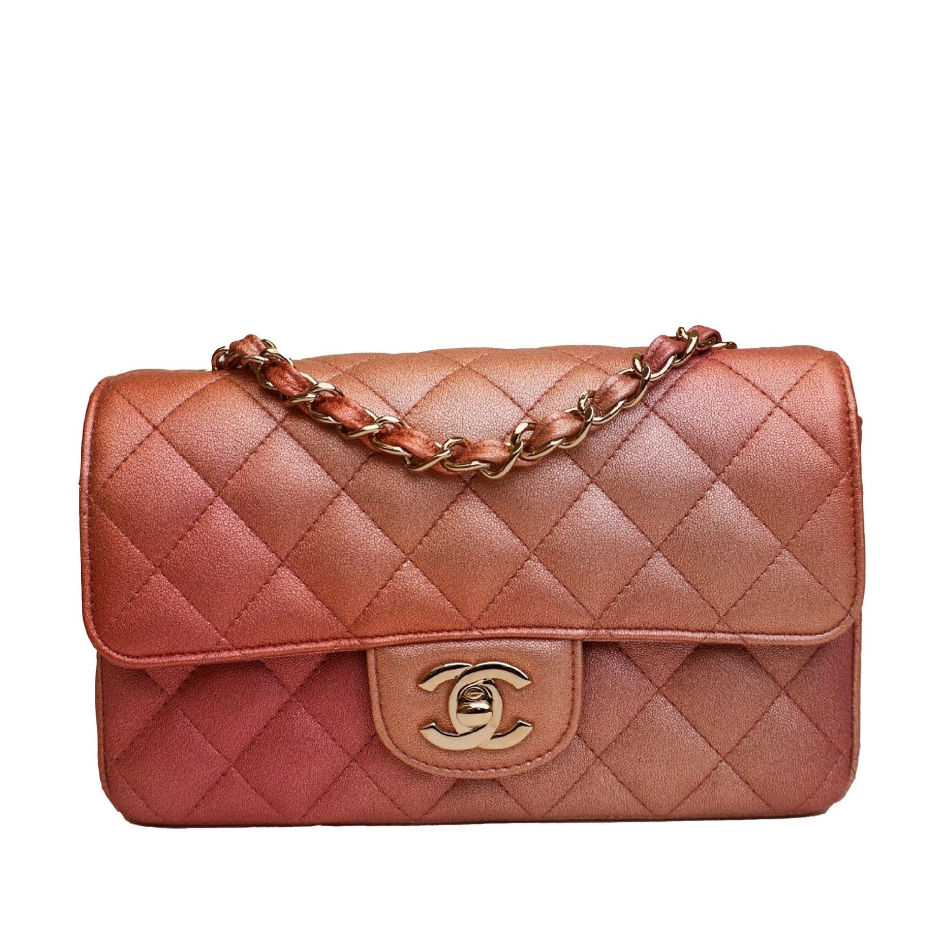 Chanel Classic Lambskin Rectangular Single Flap SHG-ekr4fa Mini Bag