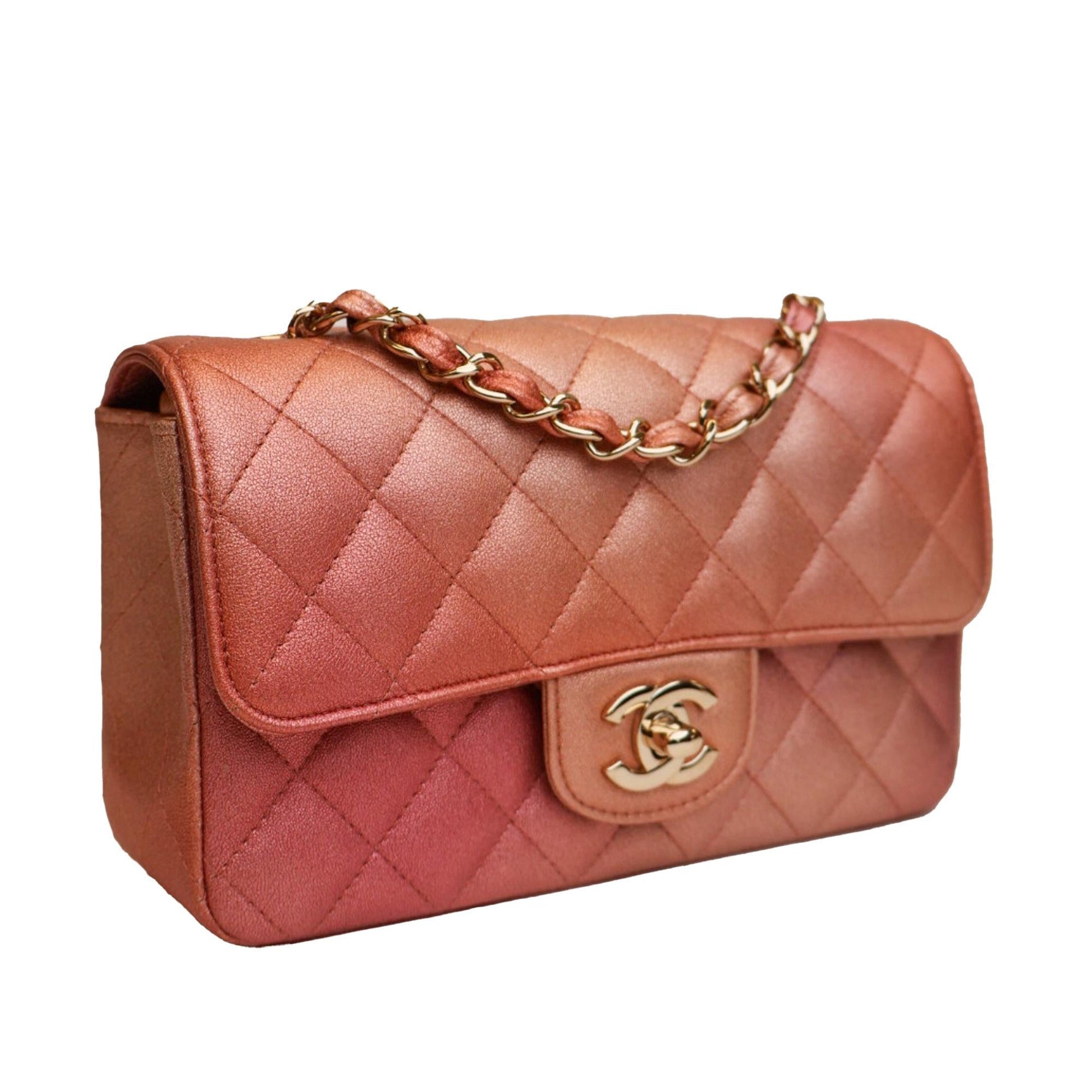 Chanel Classic Lambskin Rectangular Single Flap SHG-ekr4fa Mini Bag