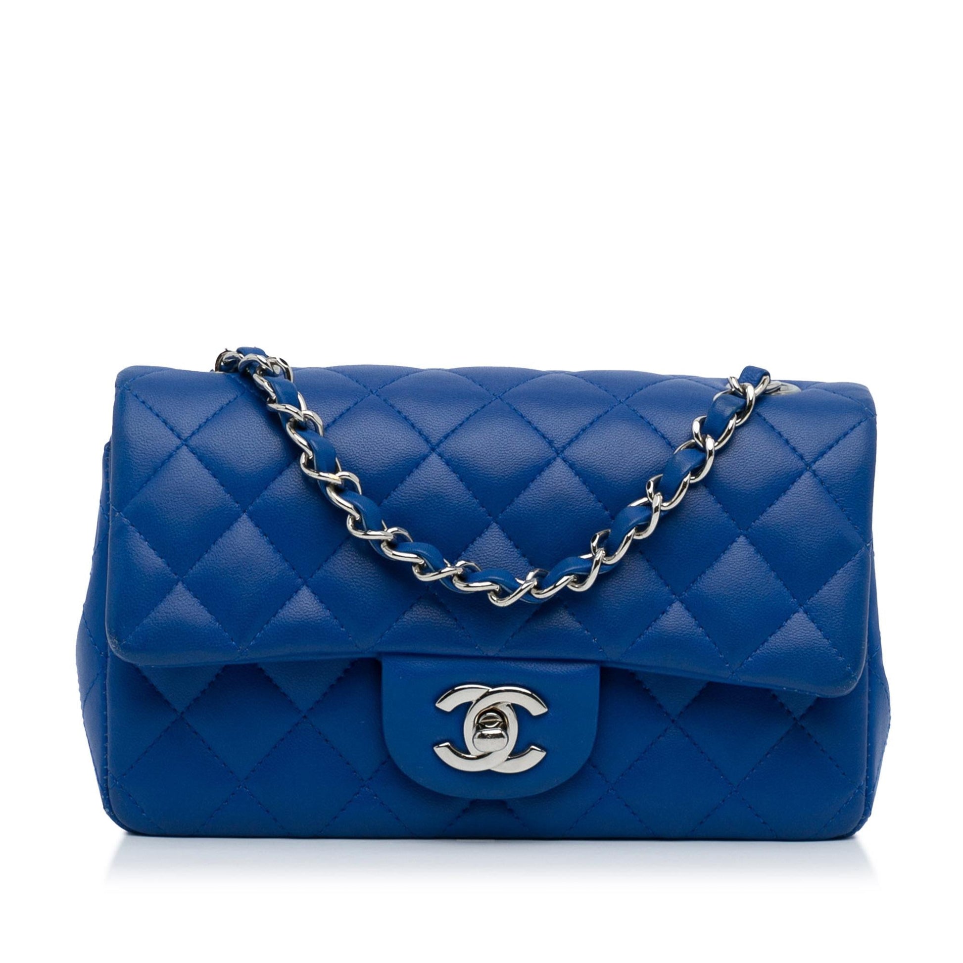 Chanel Classic Lambskin Rectangular Single Flap SHG-4XnLol Mini Bag