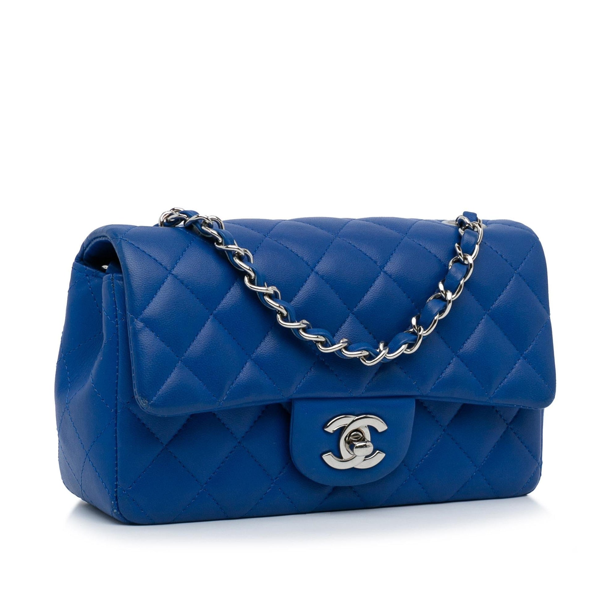 Chanel Classic Lambskin Rectangular Single Flap SHG-4XnLol Mini Bag
