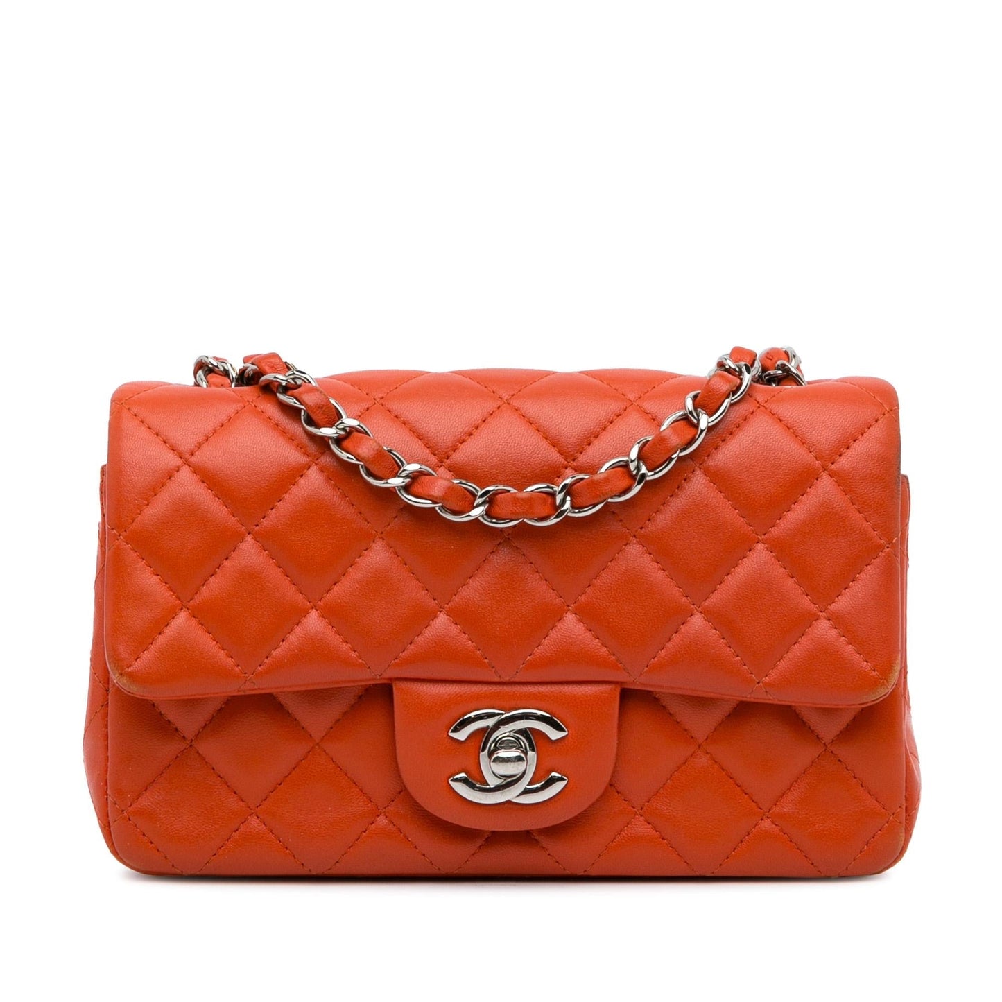 Chanel Classic Lambskin Rectangular Single Flap Mini Bag Shg Hisr5U