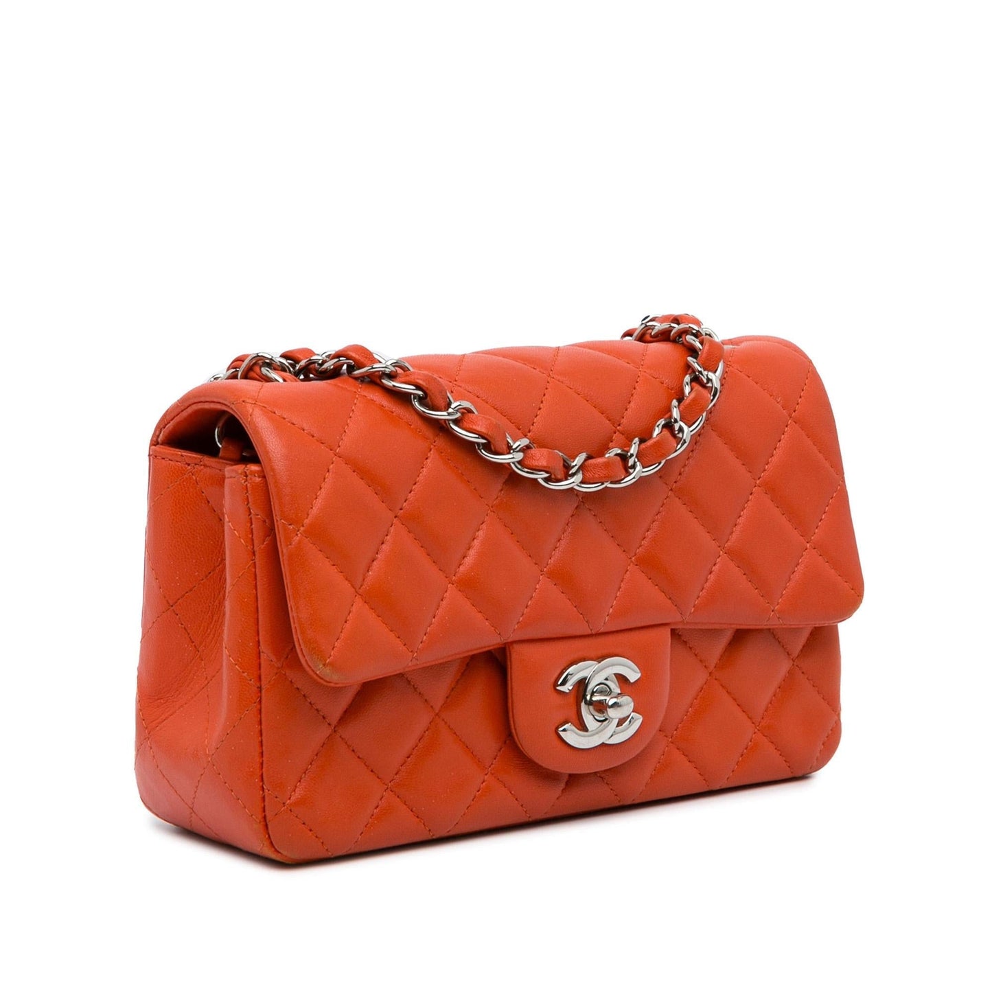 Chanel Classic Lambskin Rectangular Single Flap Mini Bag Shg Hisr5U