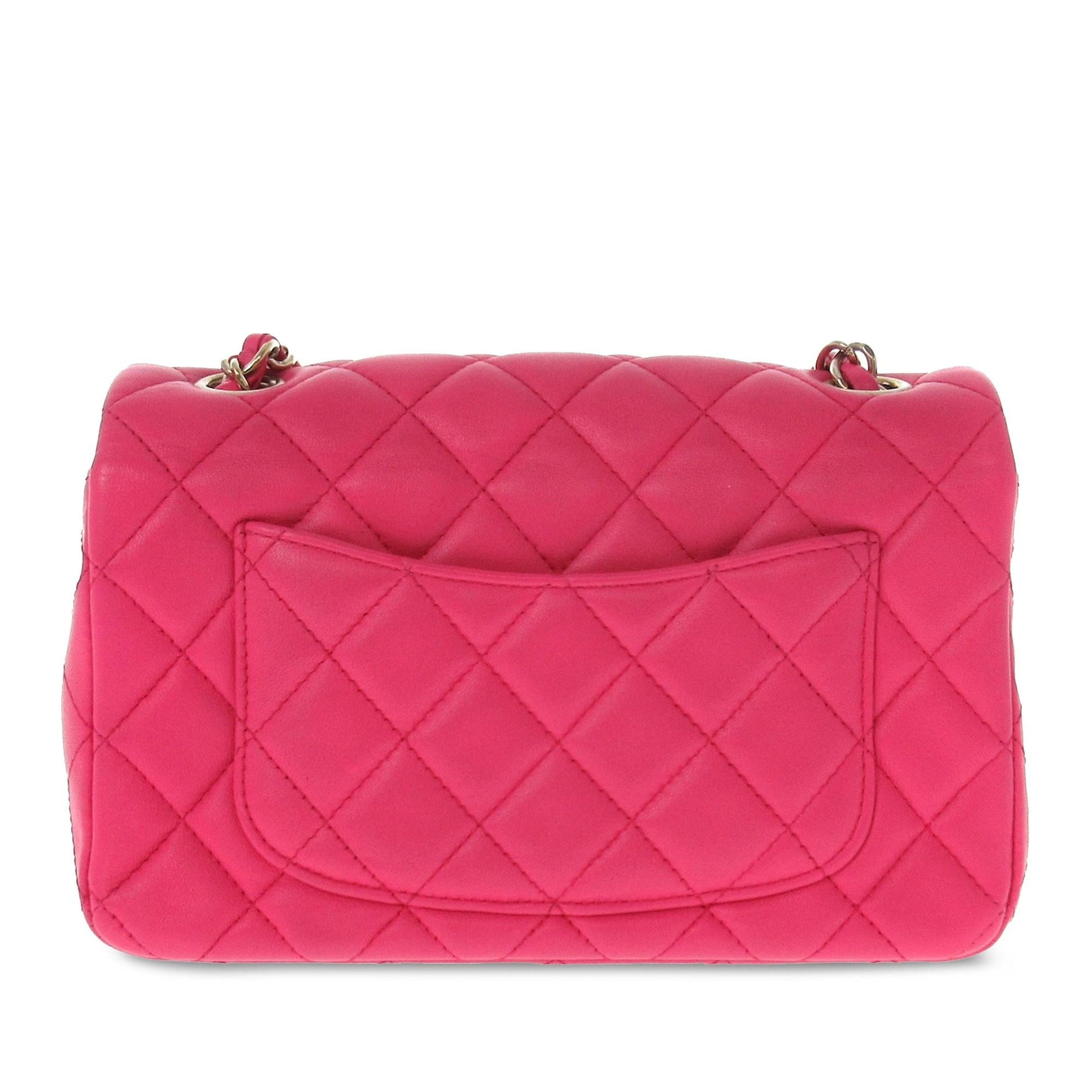 Chanel Mini Classic Lambskin Rectangular Single Flap (Shg-Xtqk8Y) Bag