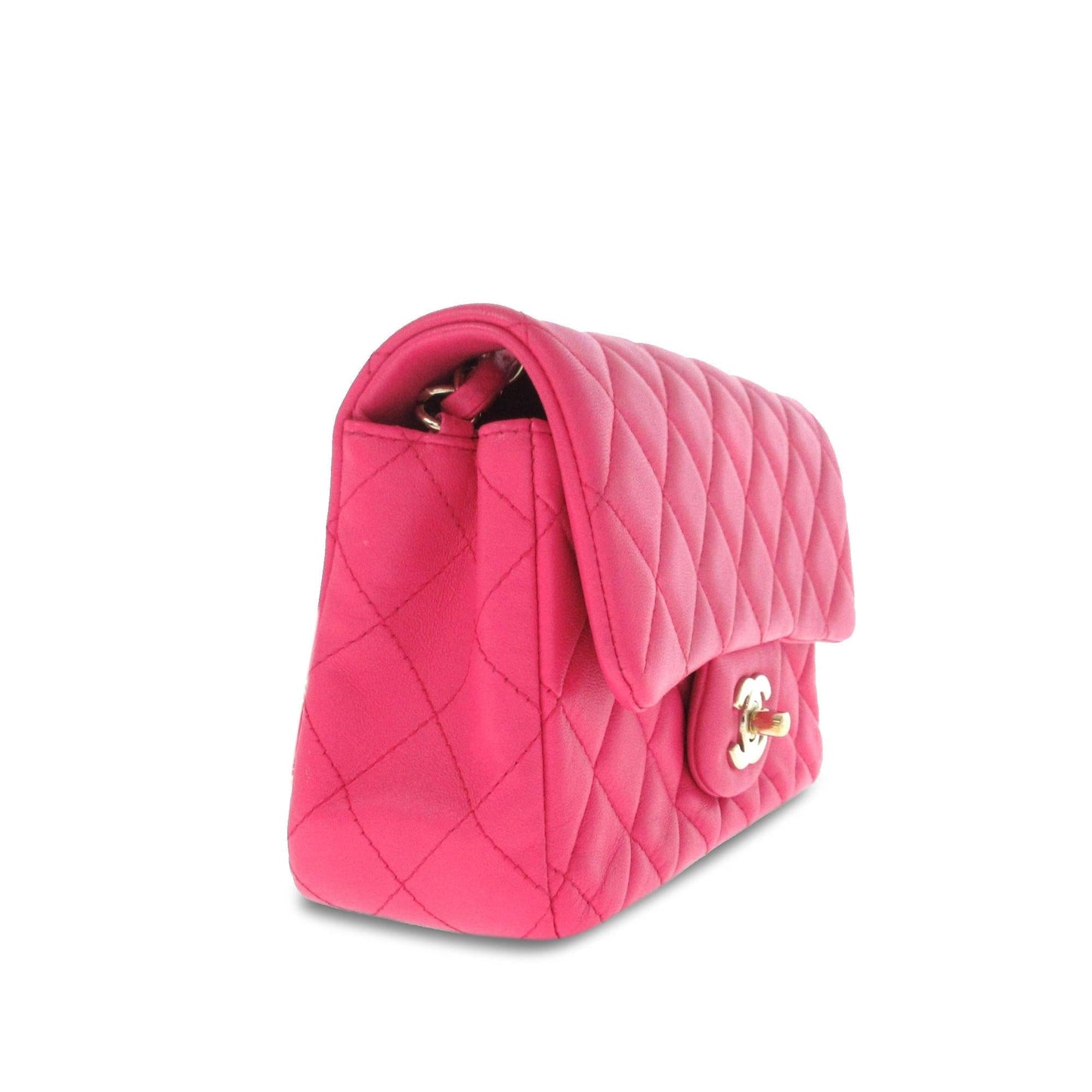 Chanel Mini Classic Lambskin Rectangular Single Flap (Shg-Xtqk8Y) Bag