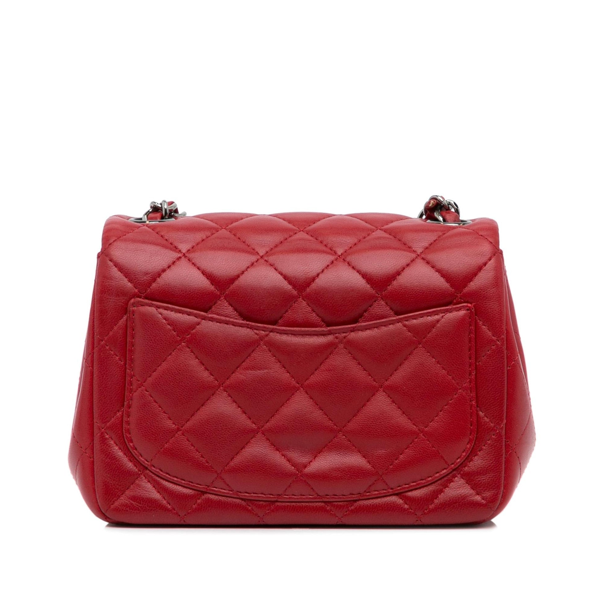 Chanel Classic Lambskin Square Single Flap SHG-xpK8dp Mini Bag
