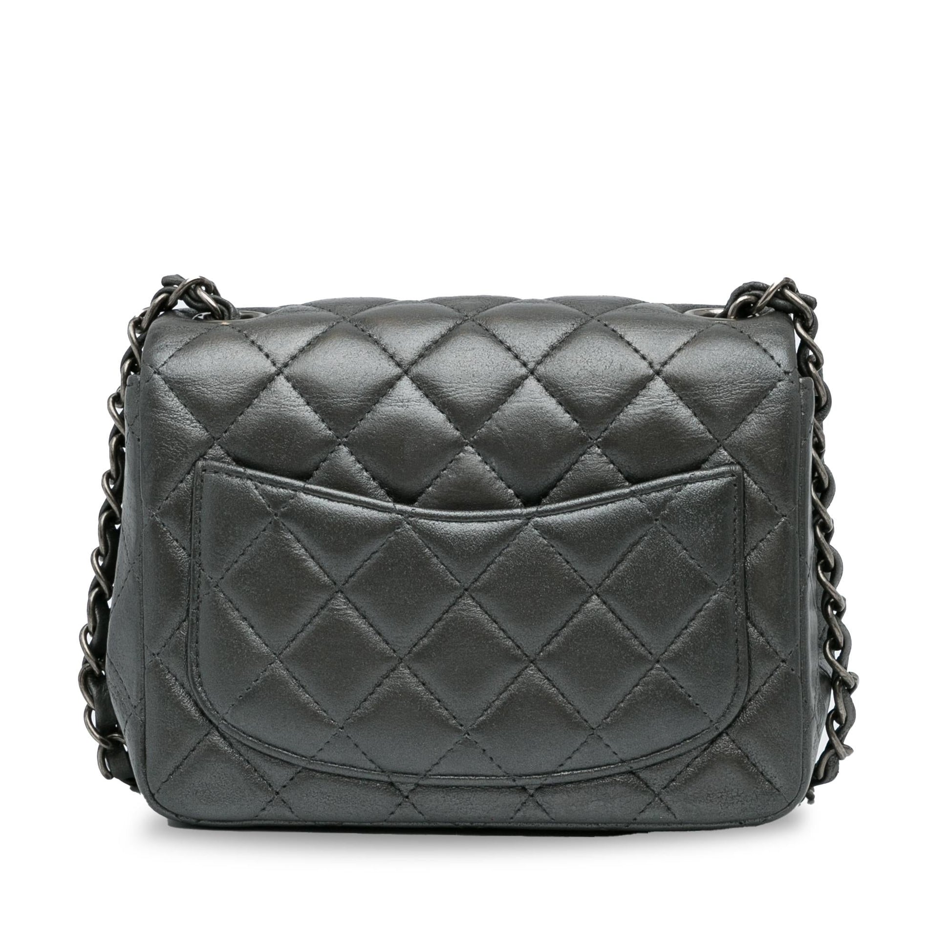 Chanel Classic Lambskin Square Single Flap SHG-Lqr8P5 Mini Bag