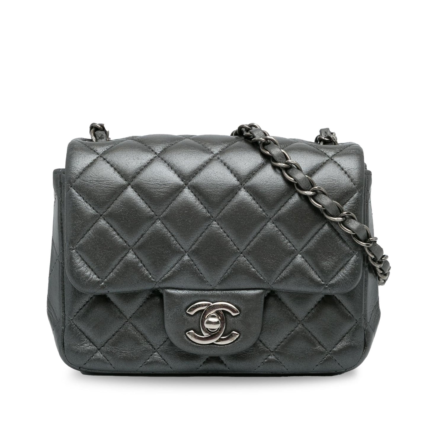 Chanel Classic Lambskin Square Single Flap SHG-Lqr8P5 Mini Bag