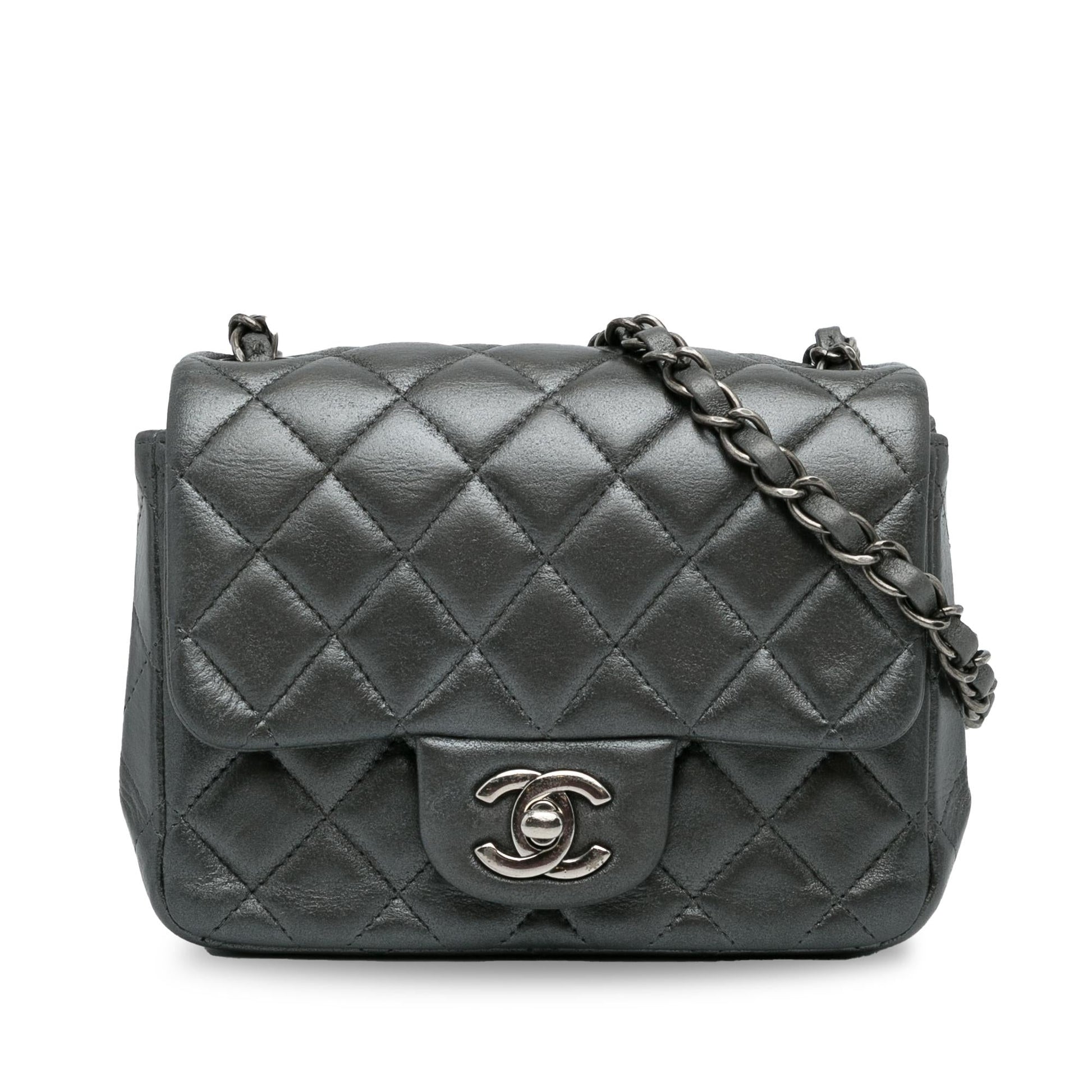 Chanel Classic Lambskin Square Single Flap SHG-Lqr8P5 Mini Bag