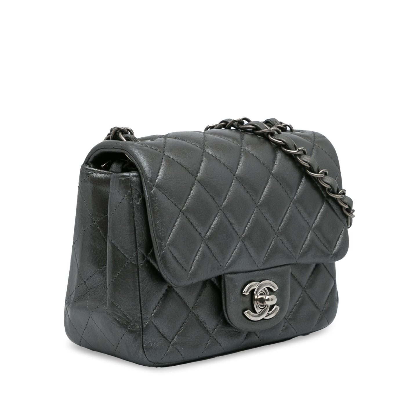 Chanel Classic Lambskin Square Single Flap SHG-Lqr8P5 Mini Bag