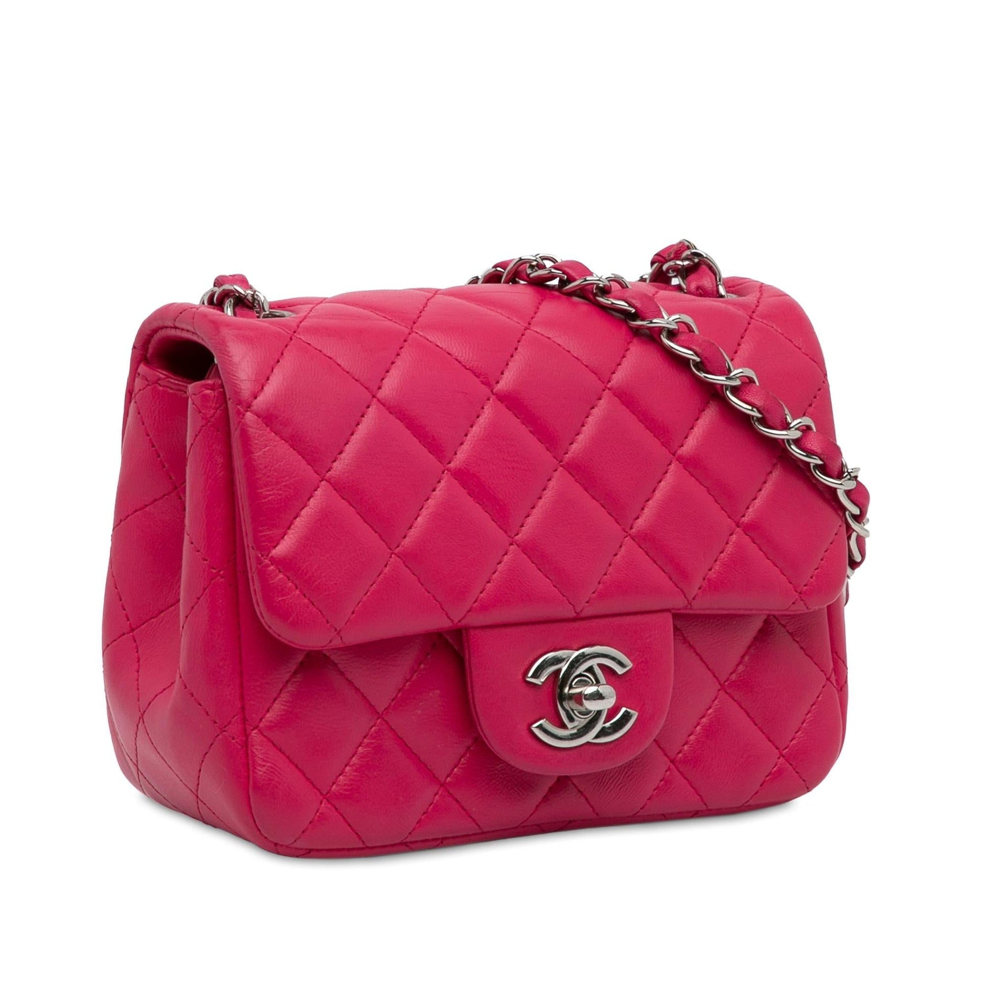 Chanel Classic Lambskin Square Single Flap SHG-w1g0FJ Mini Bag