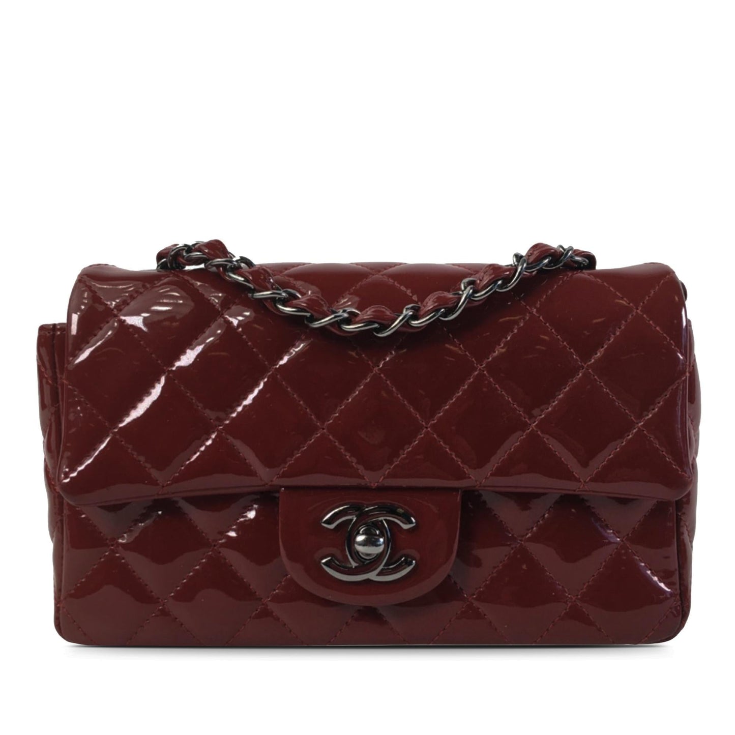 Chanel Classic Patent Rectangular Single Flap SHG-PHzGTi Mini Bag