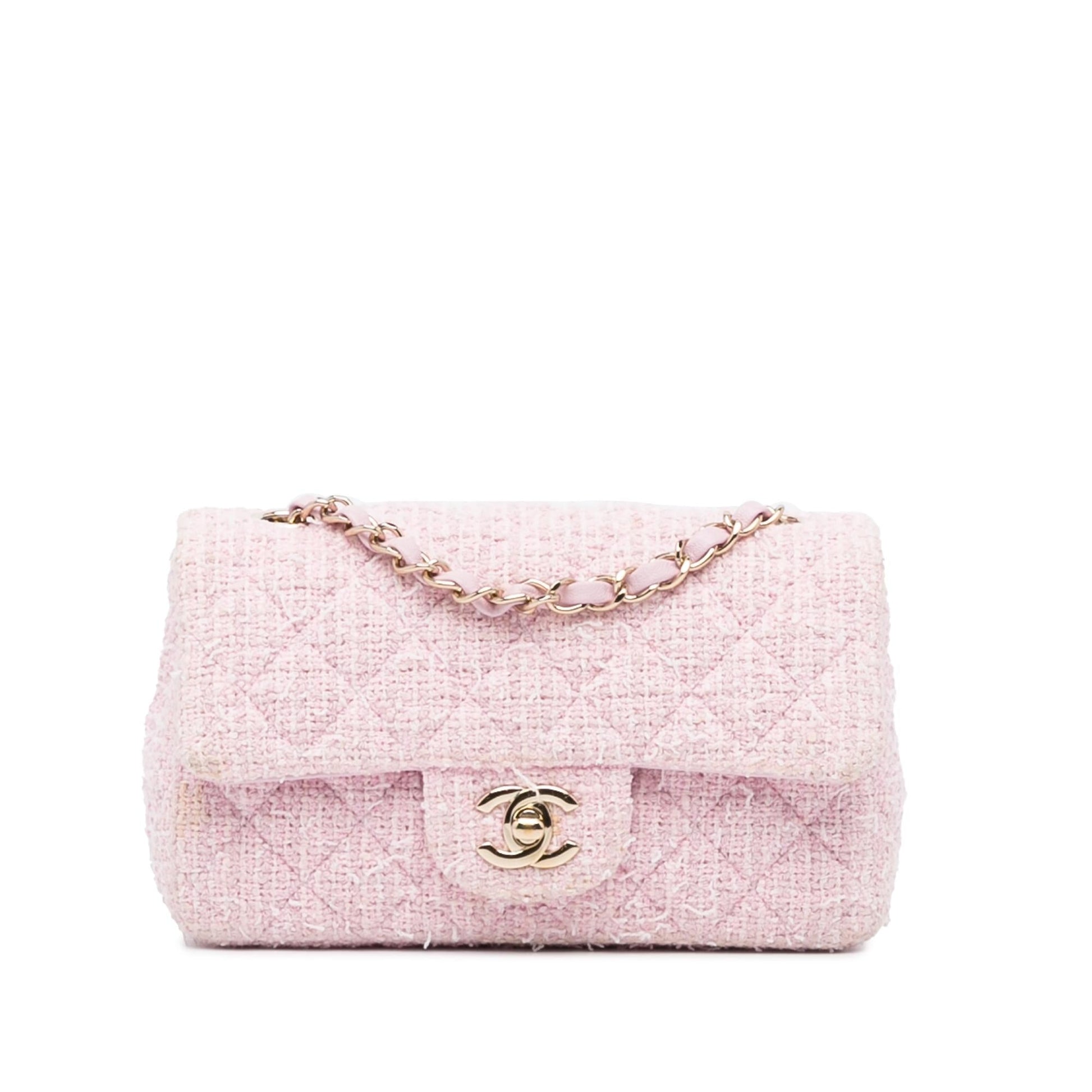 Chanel Classic Rectangular Tweed Flap SHG-lbDBOI Mini Bag