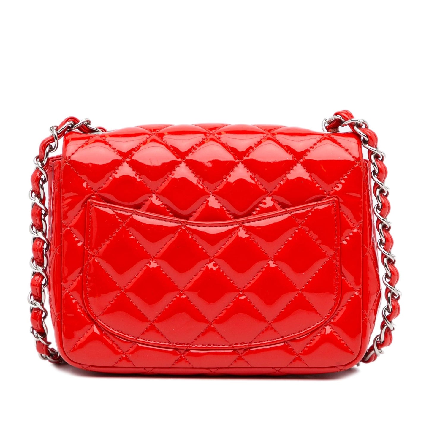 Chanel Classic Square Patent Single Flap SHG-alnMAa Mini Bag