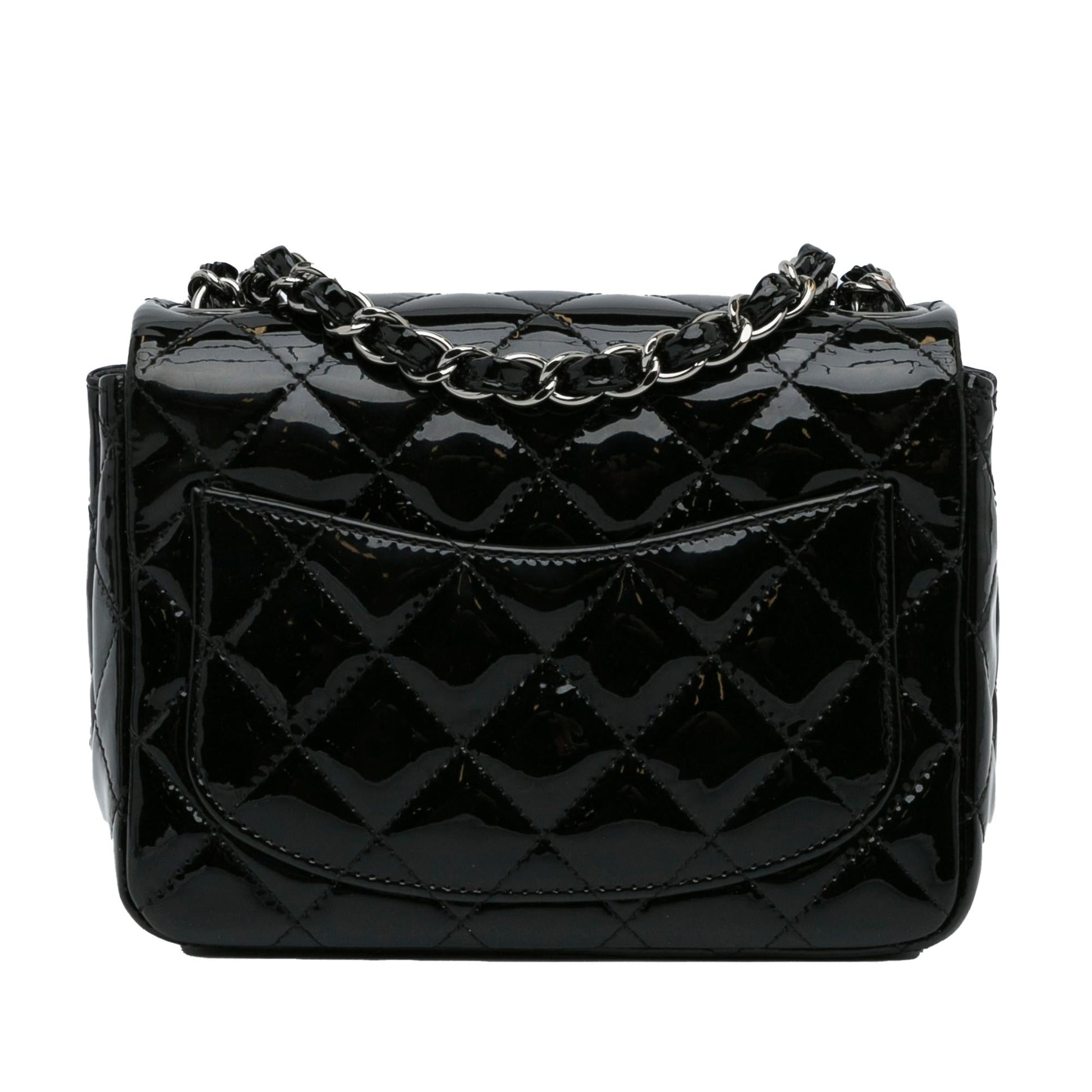 Chanel Classic Square Patent Single Flap SHG-rUMkrs Mini Bag