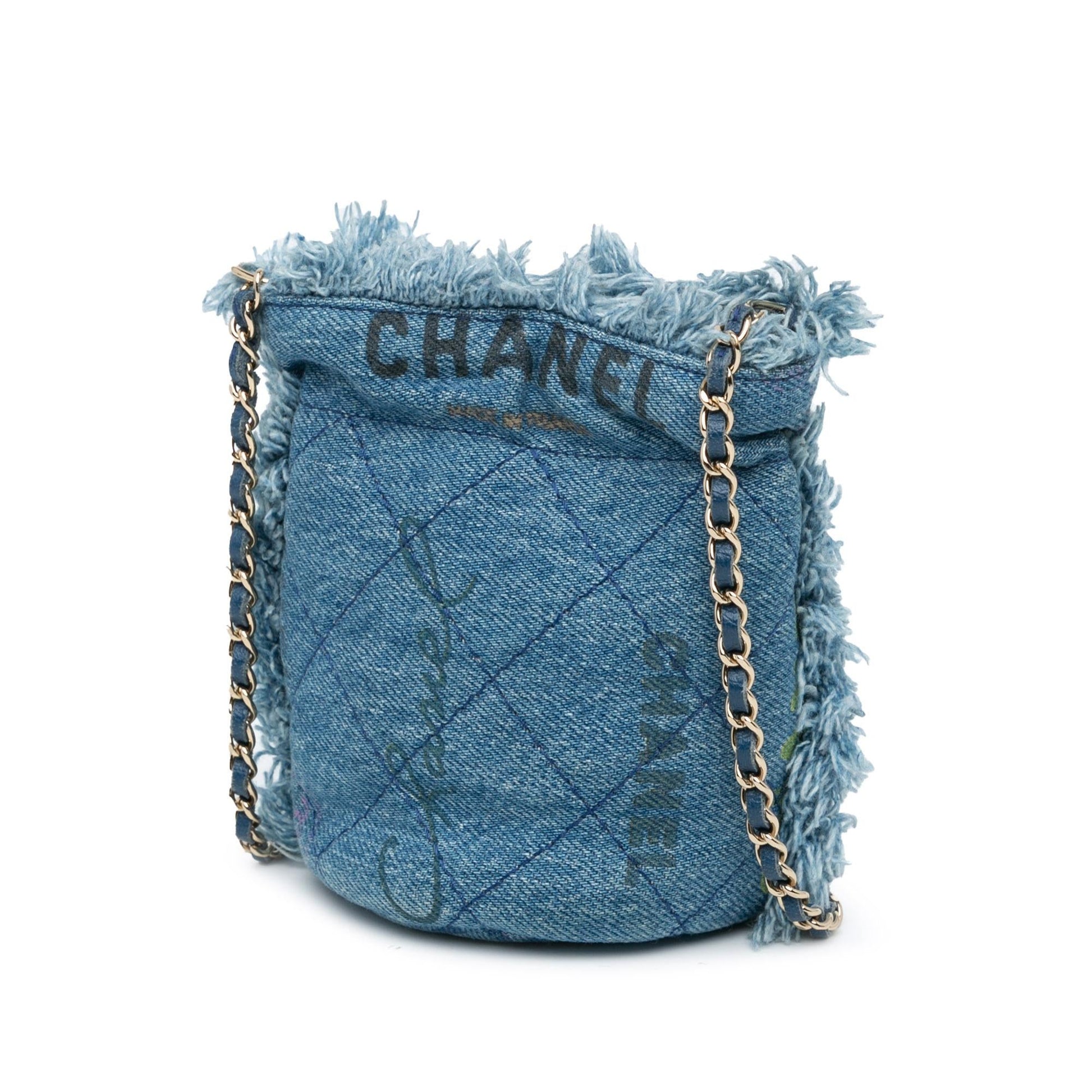 Chanel Denim Mood Bucket Bag Shg Thquac
